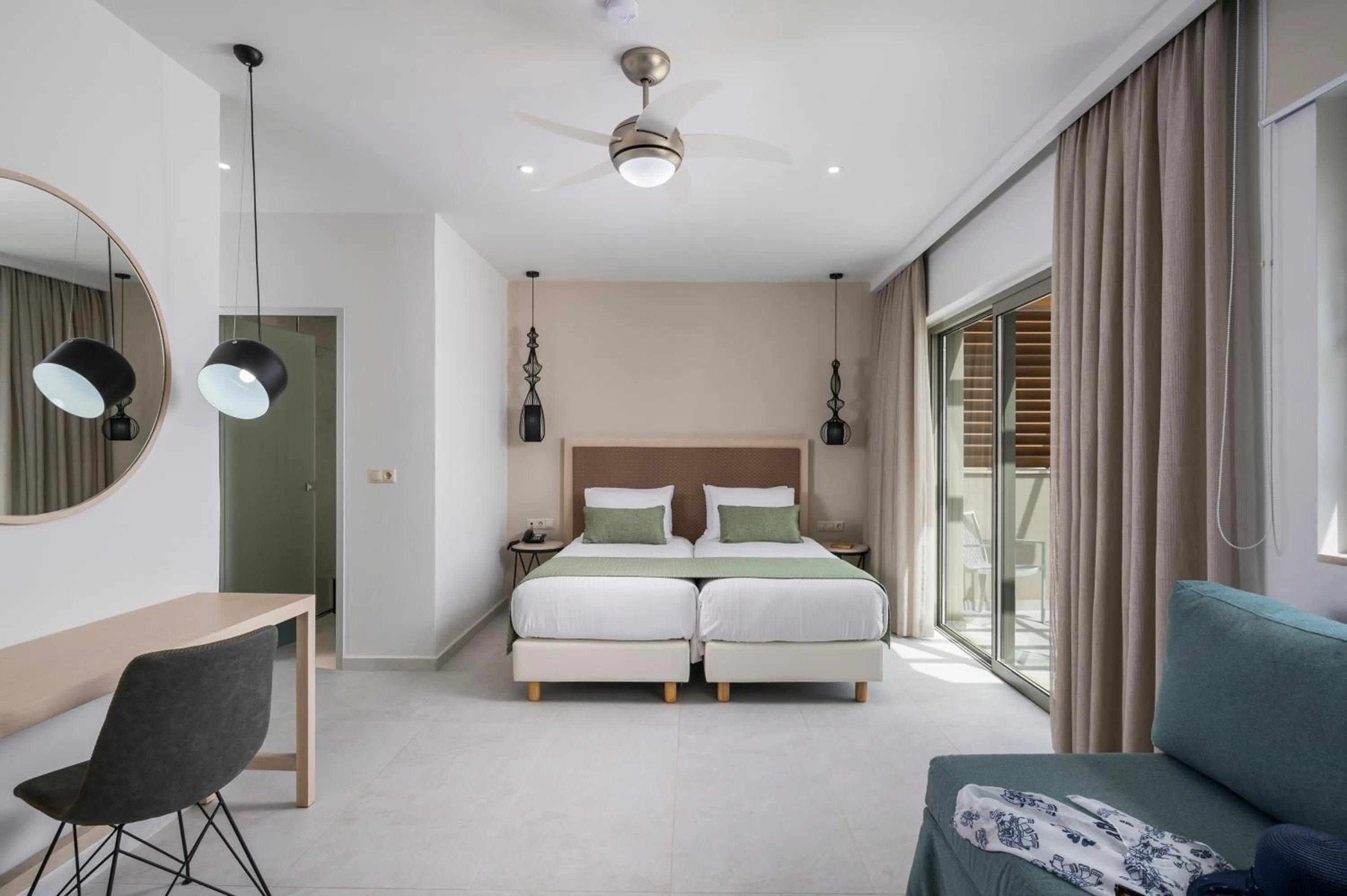 Bed in Sirios Village Hotel & Bungalows - All Inclusive