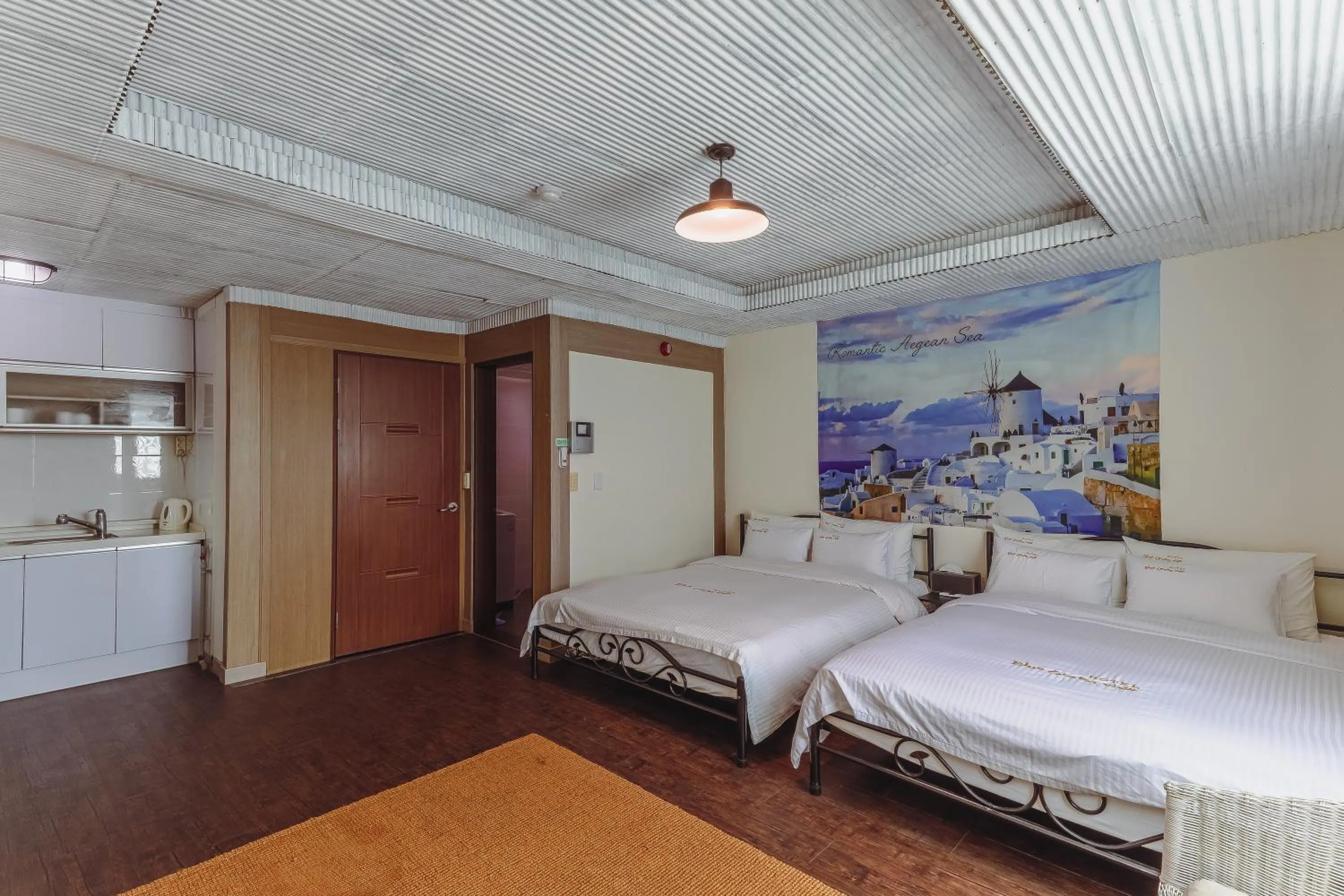 Bed in Residence Hotel Blue Ocean View