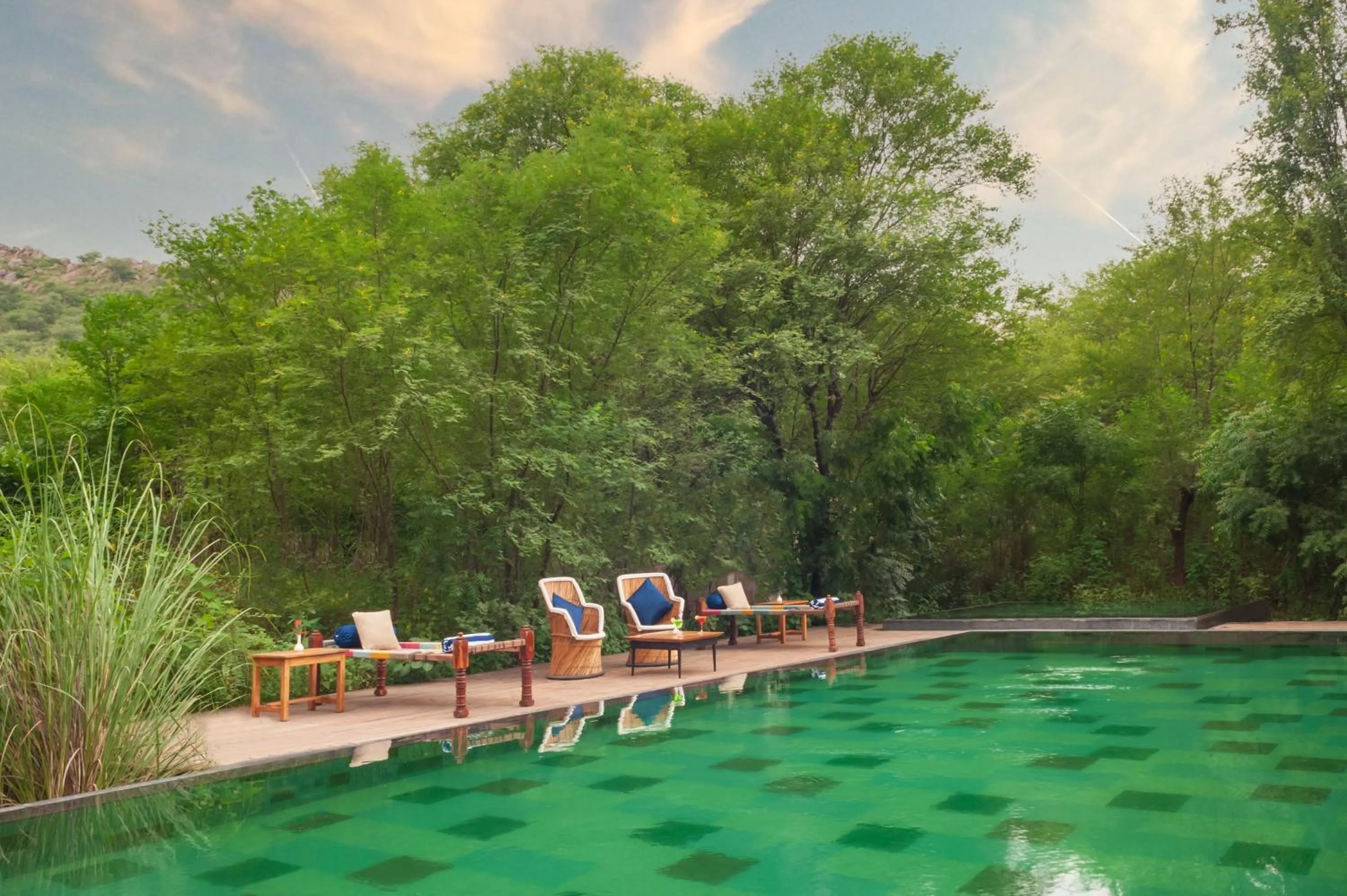 Swimming pool in Trees N Tigers Luxury Wildlife Lodge