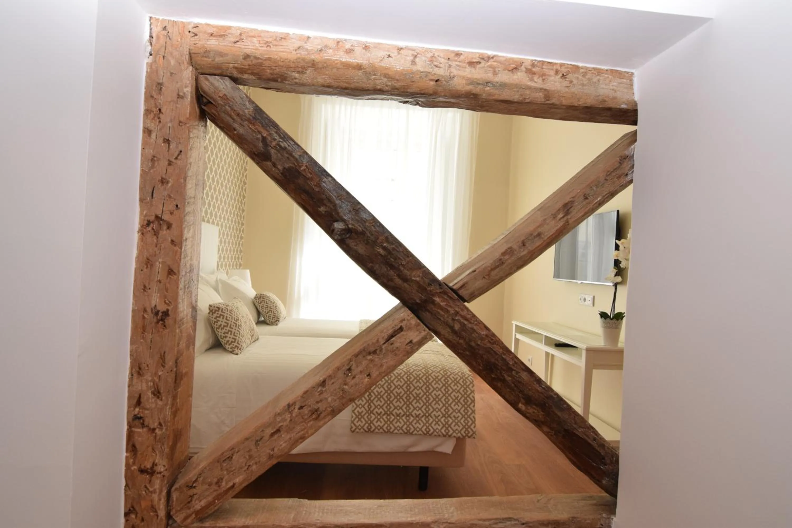 Decorative detail, Bed in Dream Chiado Apartments