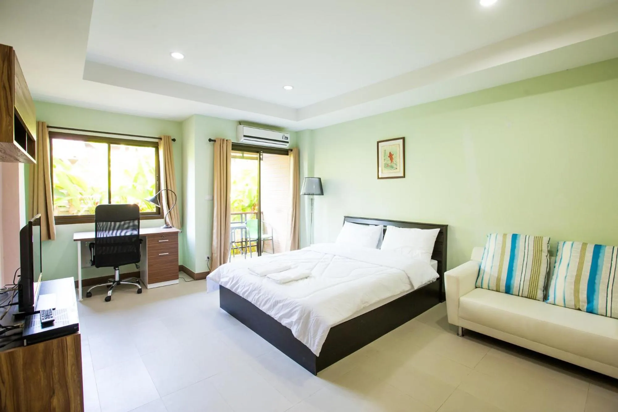 Bed in Banlanna Hotel Lampang