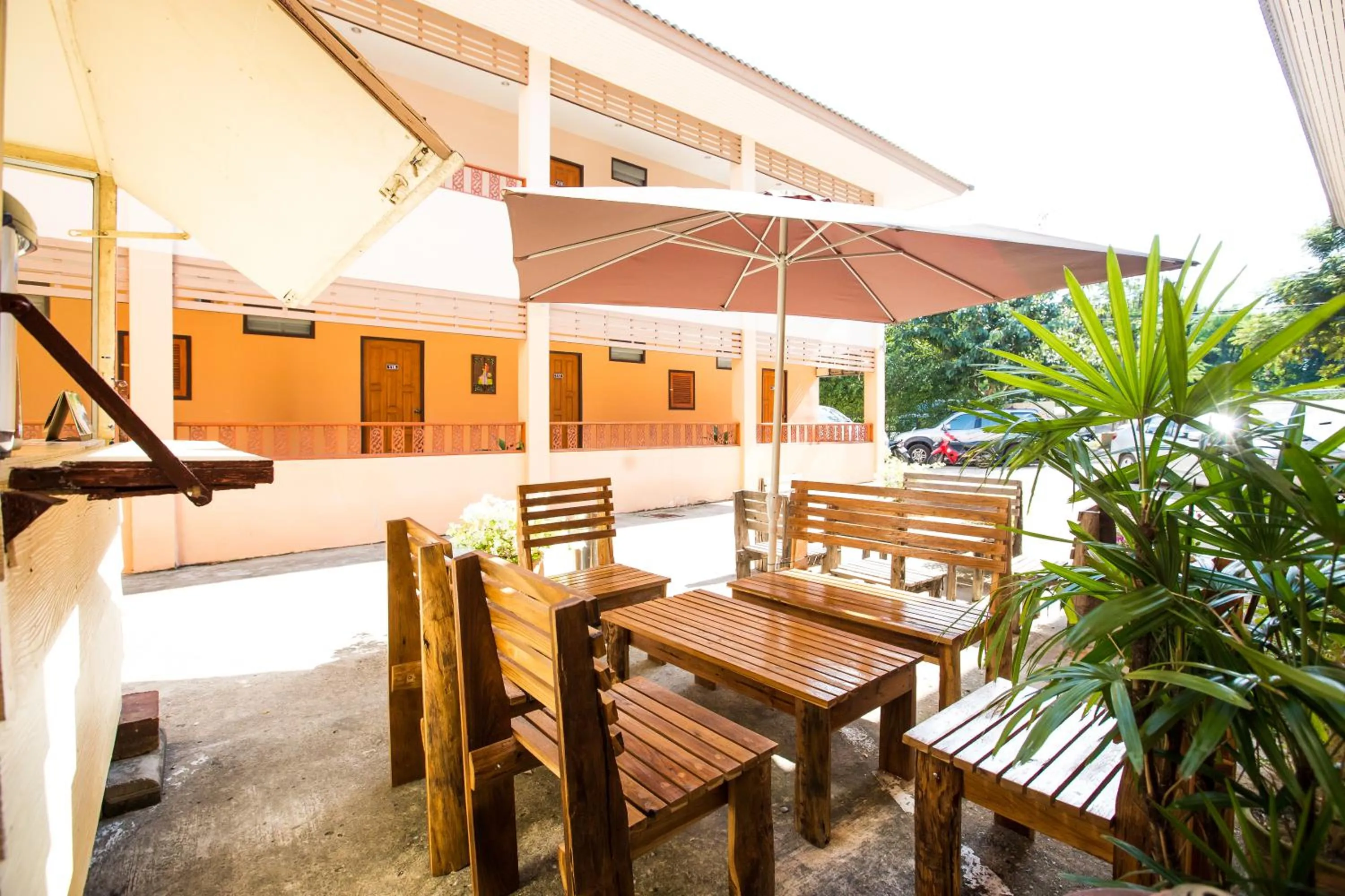 Seating area in Banlanna Hotel Lampang