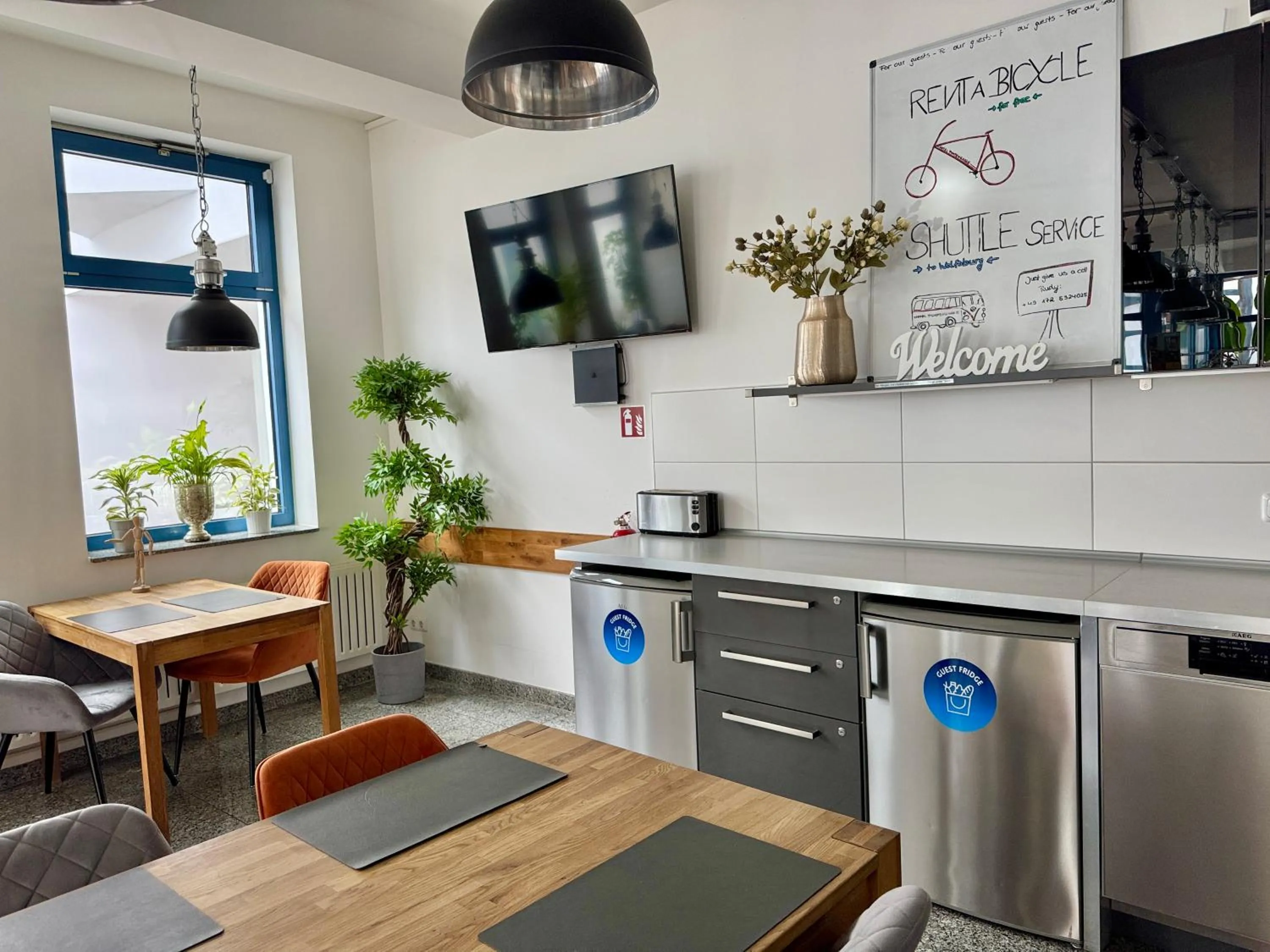 Communal kitchen in Aparthotel Pumpengasse