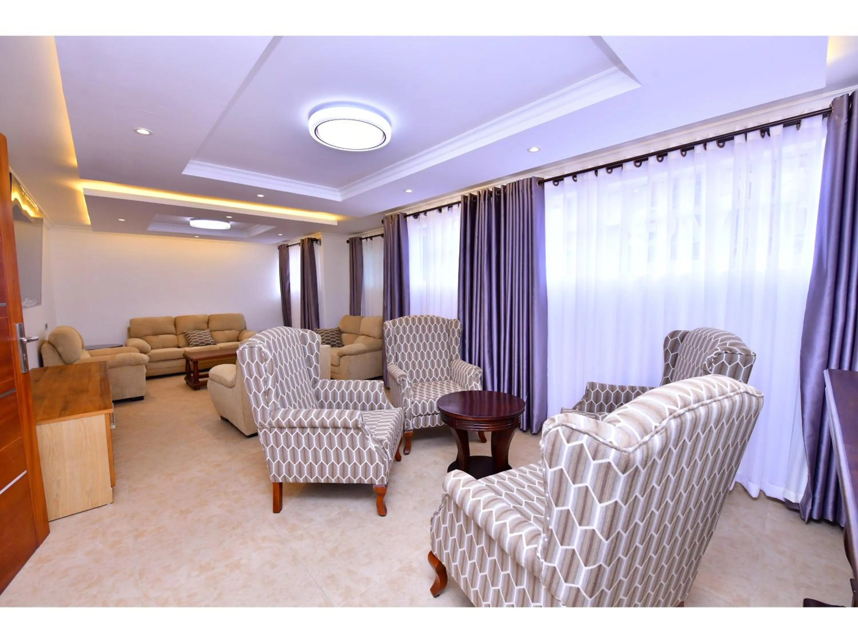 Living room in Olive Gardens Hotel Nairobi