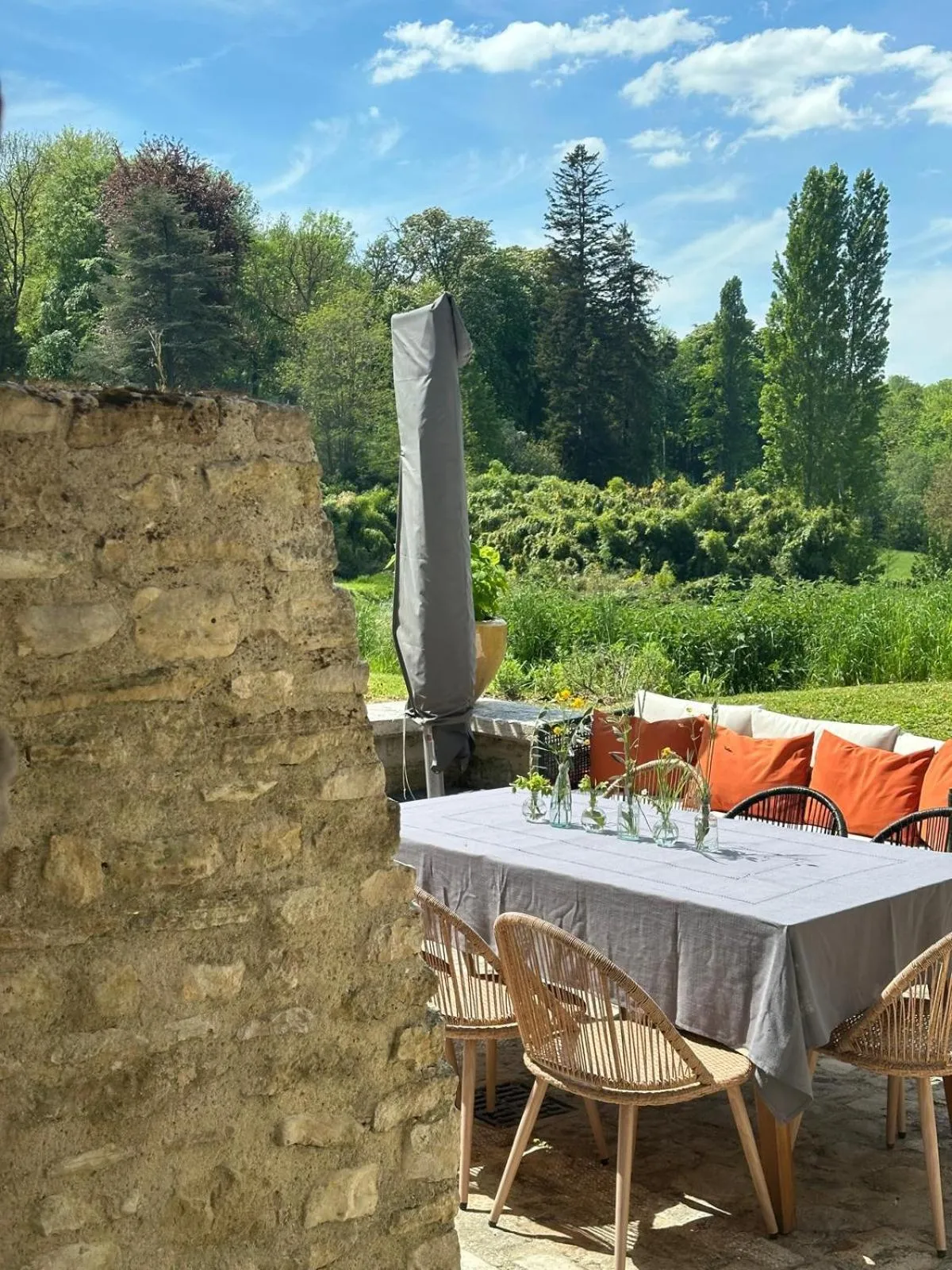 Patio in Château De La Bûcherie