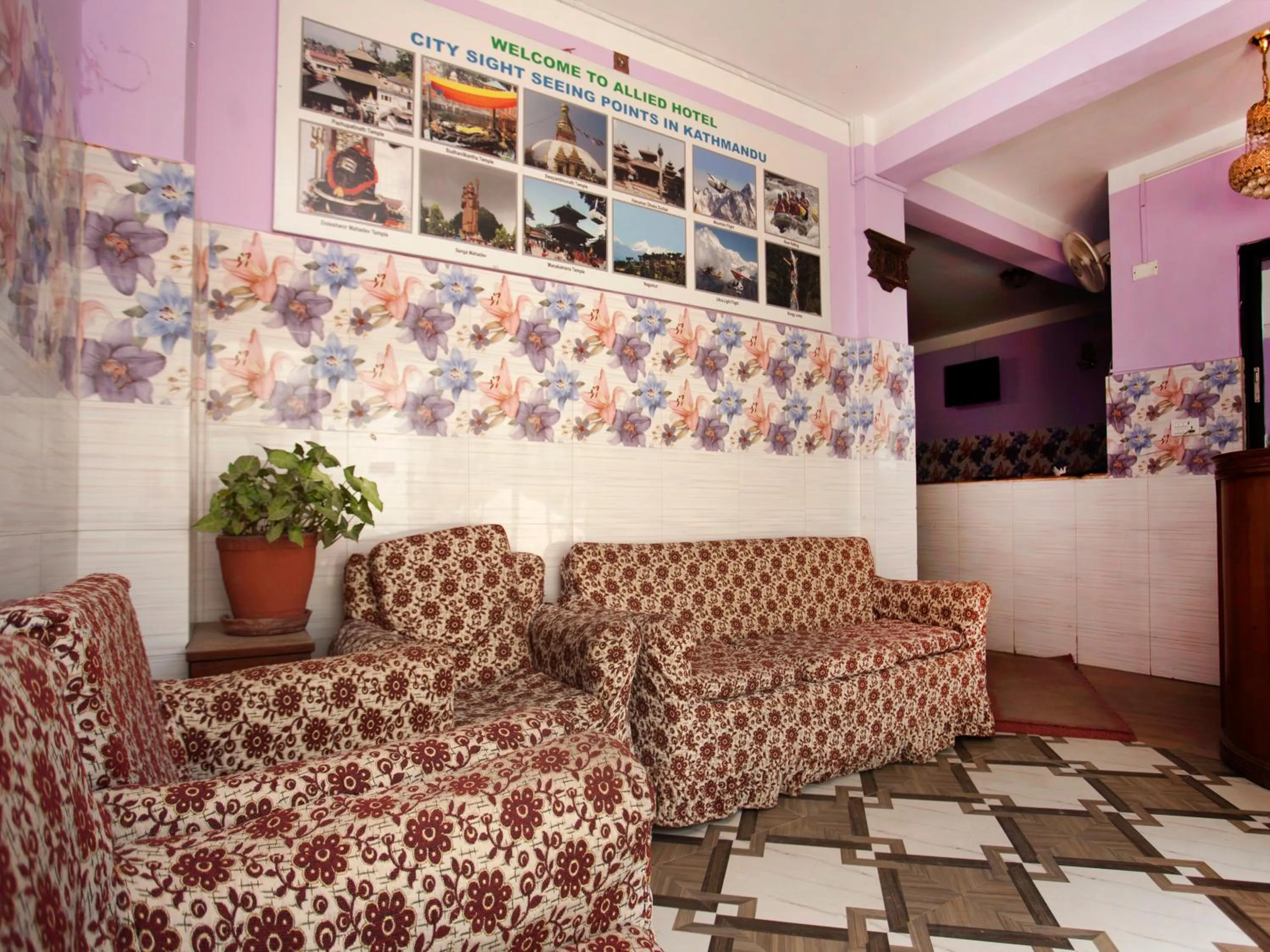 Seating area in Allied Hotel