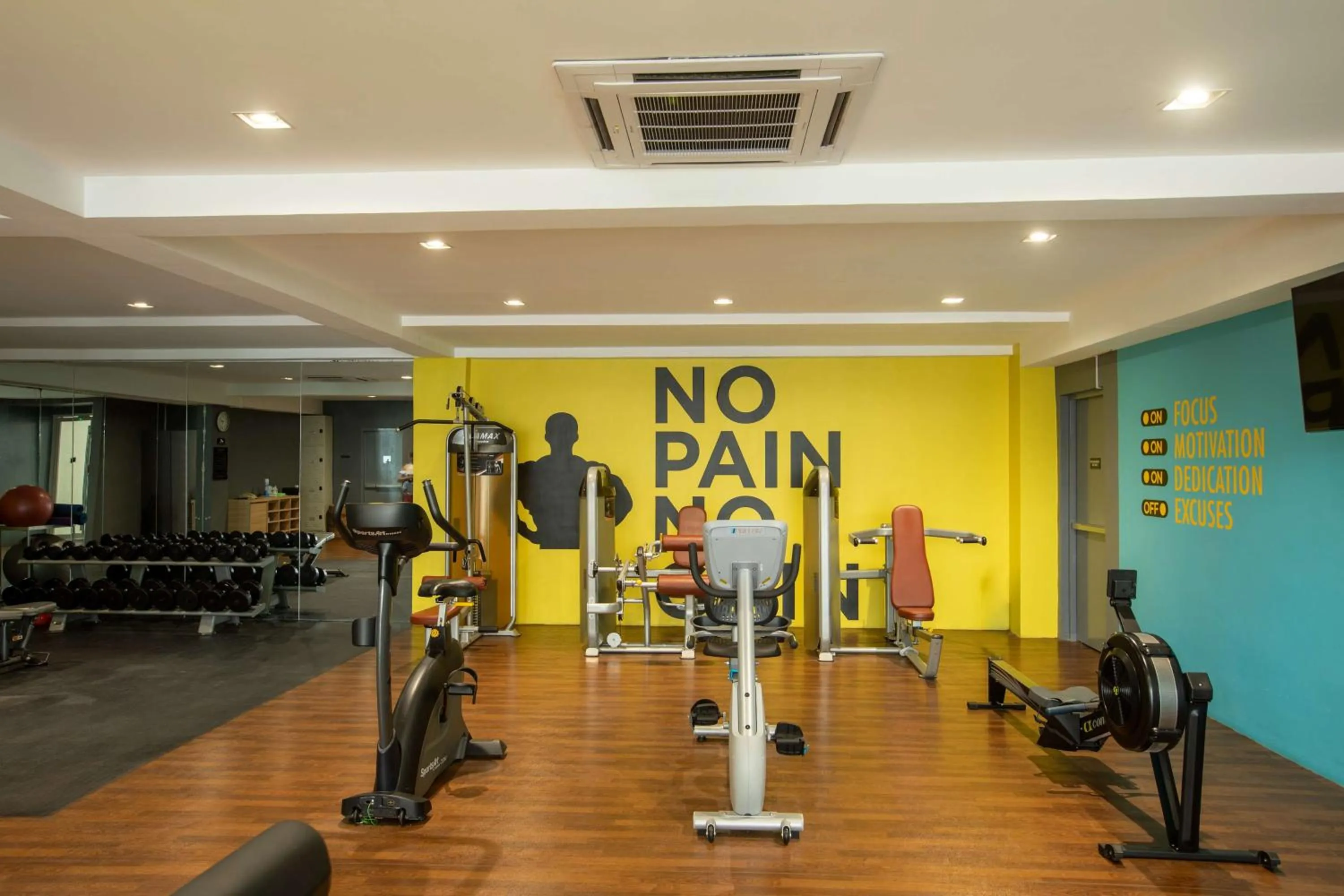 Fitness centre/facilities in Park Inn By Radisson Clark