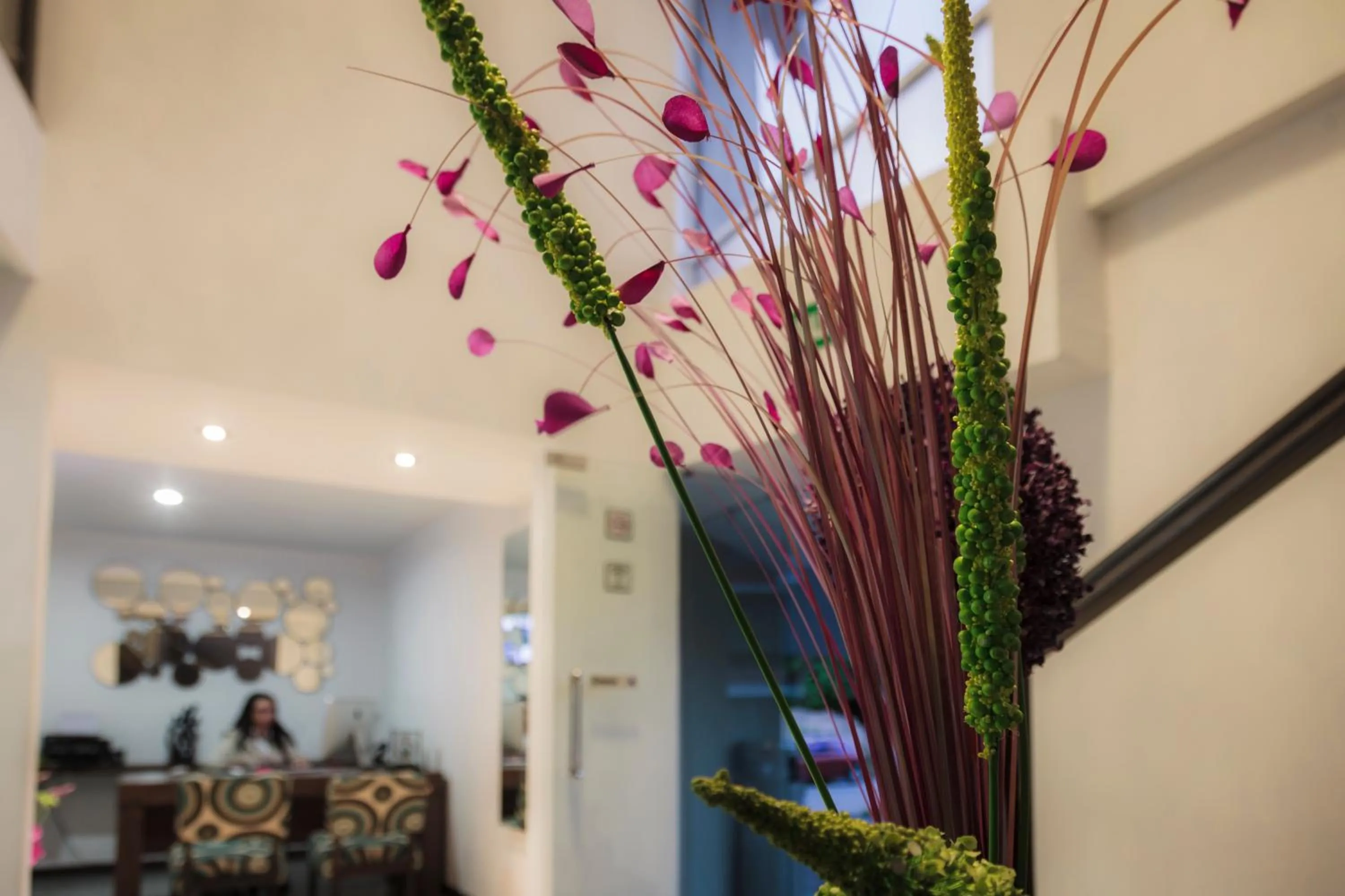 Lobby or reception in Hotel Platino Expo Guadalajara