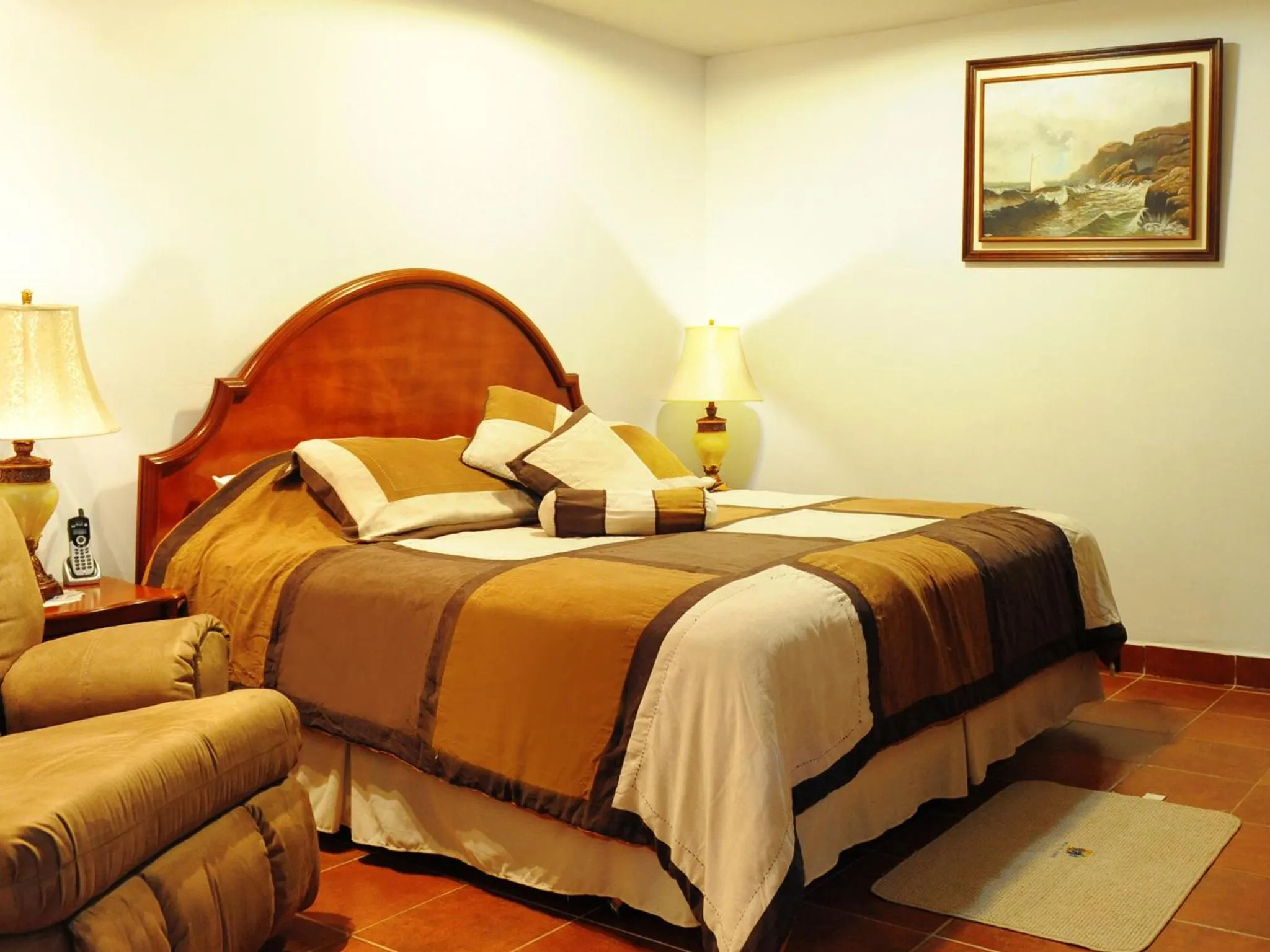 Bed in Hotel Puerto Libre