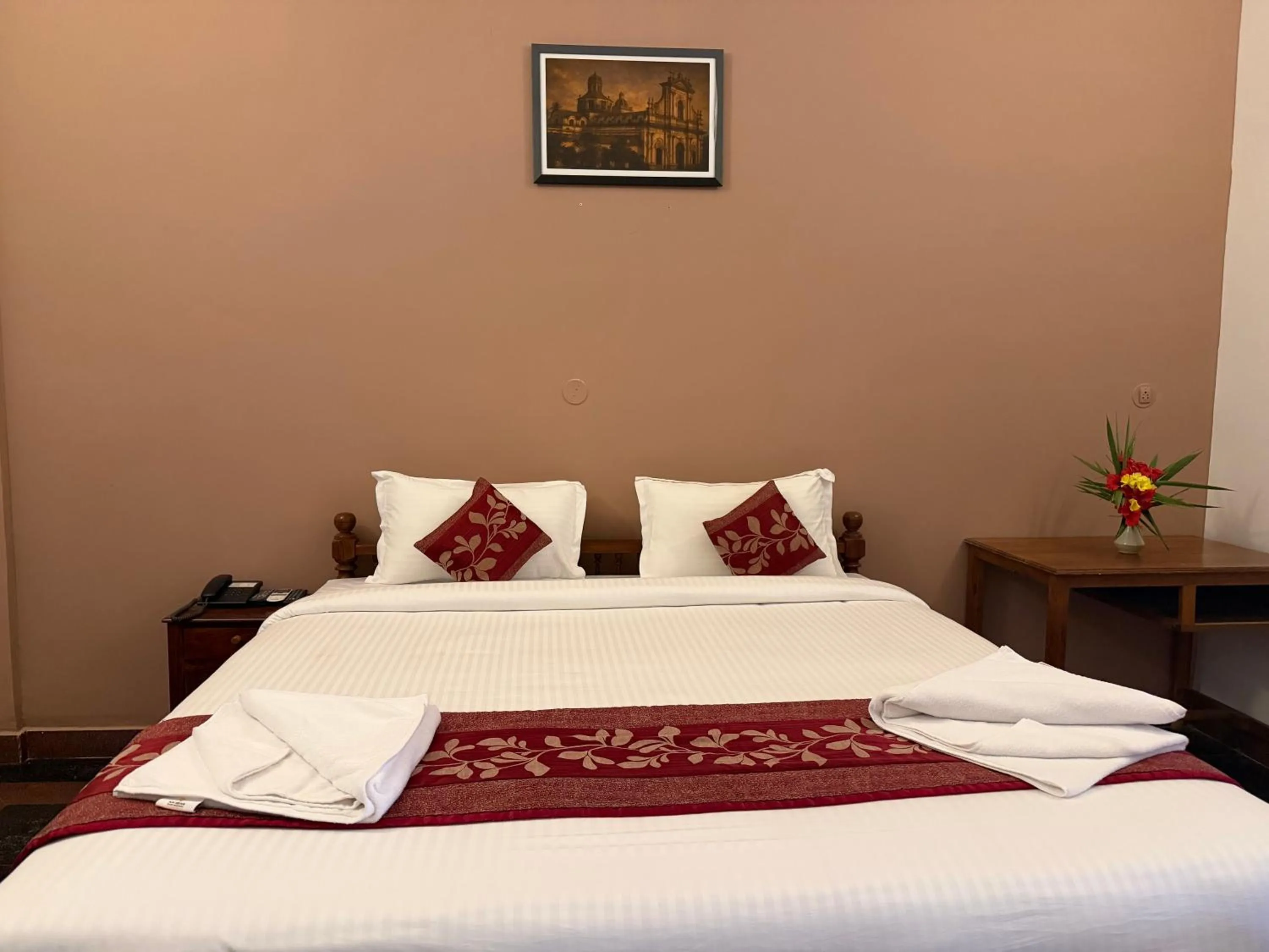 Bed in Hotel Bon Sejour