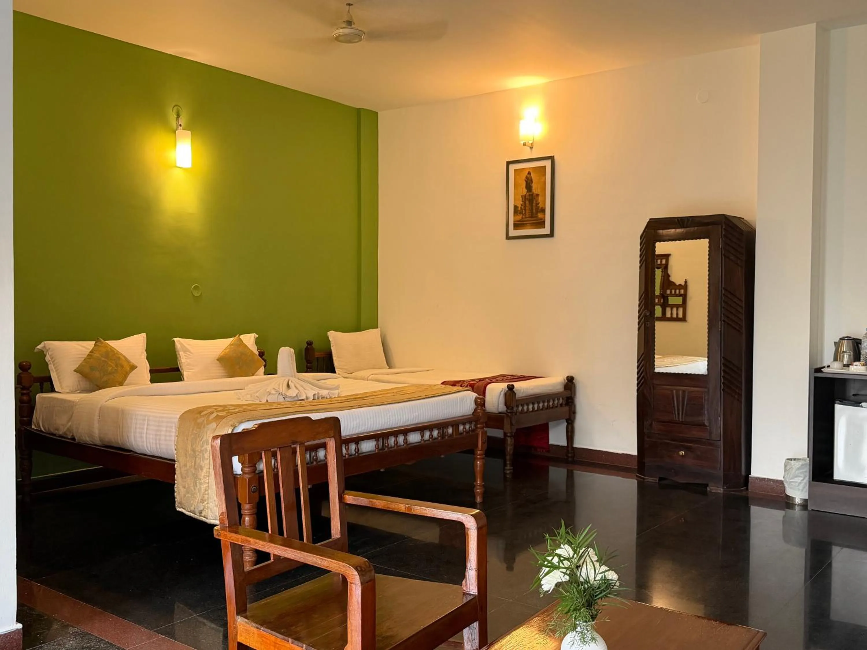 Bed in Hotel Bon Sejour