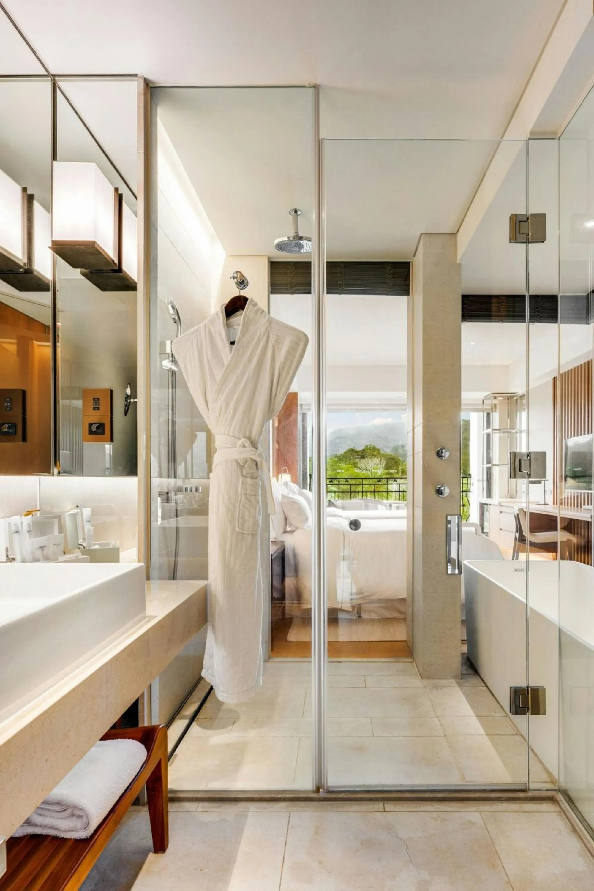 Bathroom, Bed in The Westin Tashee Resort, Taoyuan