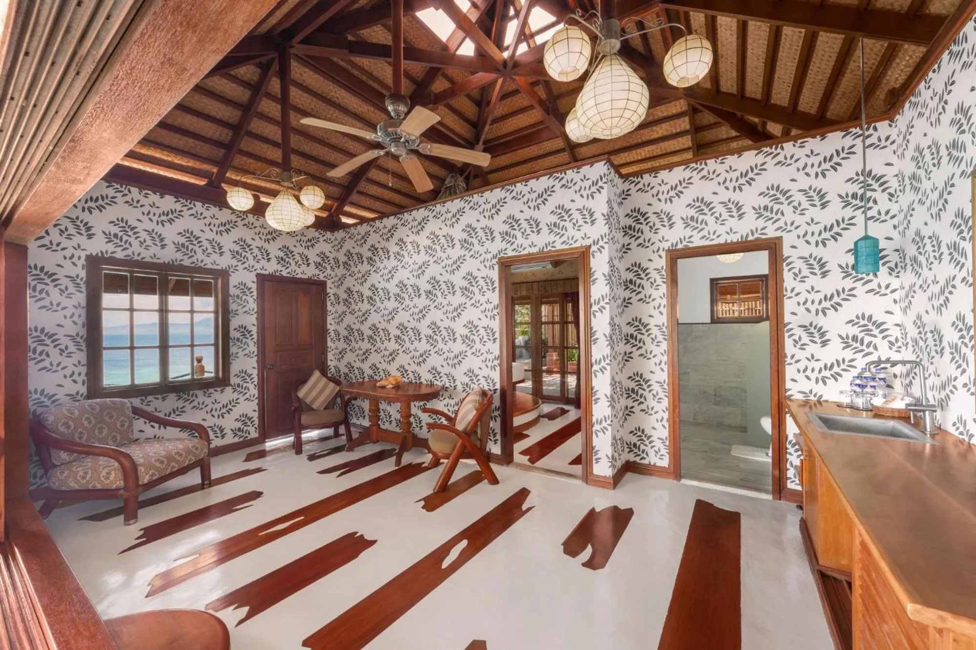 Living room in NoaNoa Private Island