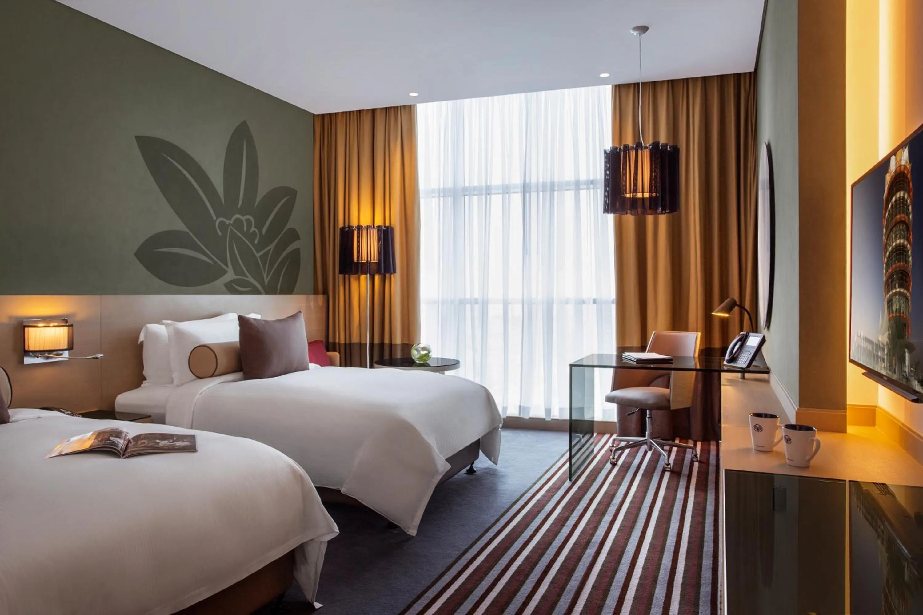 Bedroom, Bed in Downtown Rotana