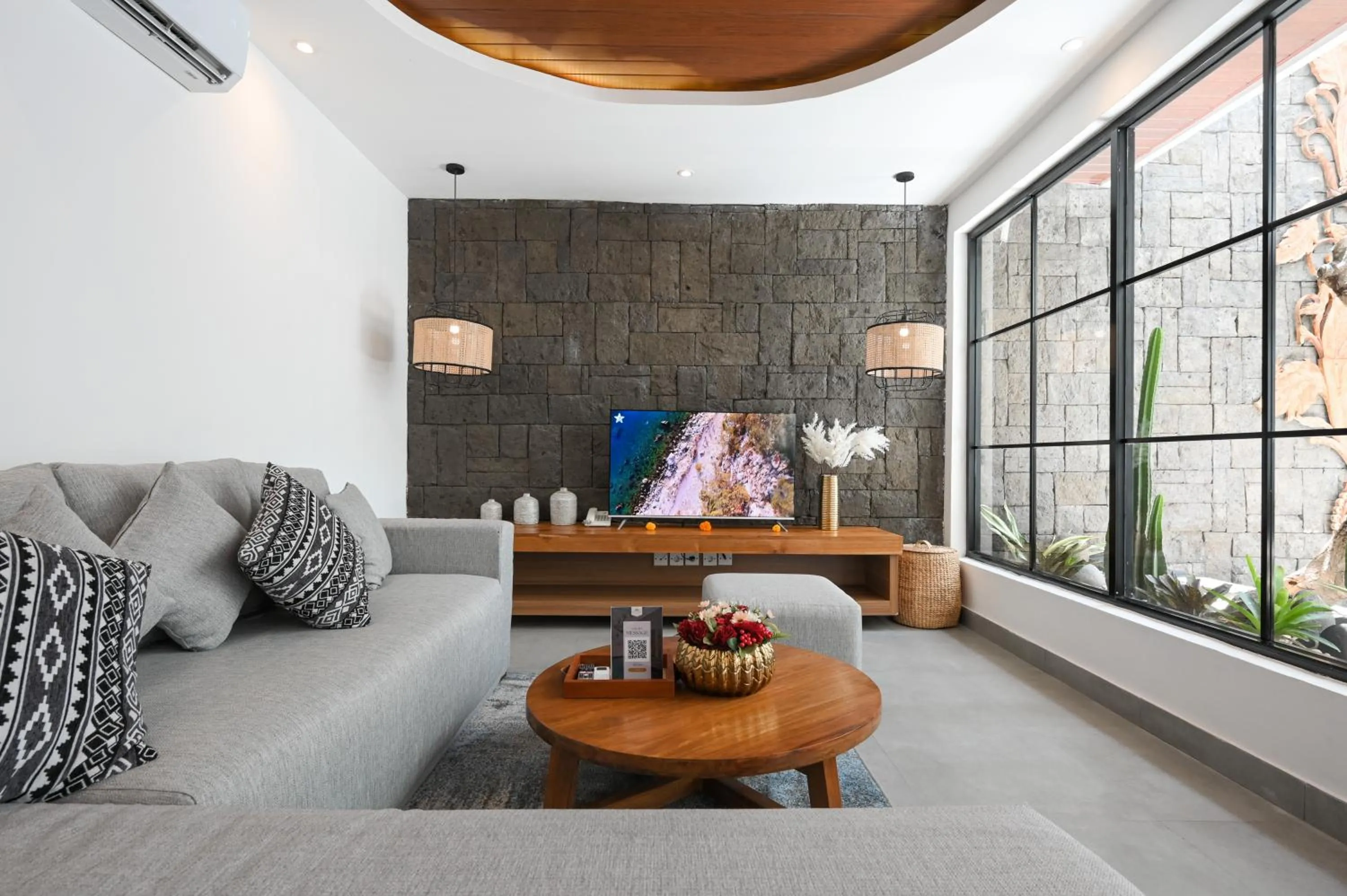 Living room in The Wina Villa Canggu by The Wina Resorts