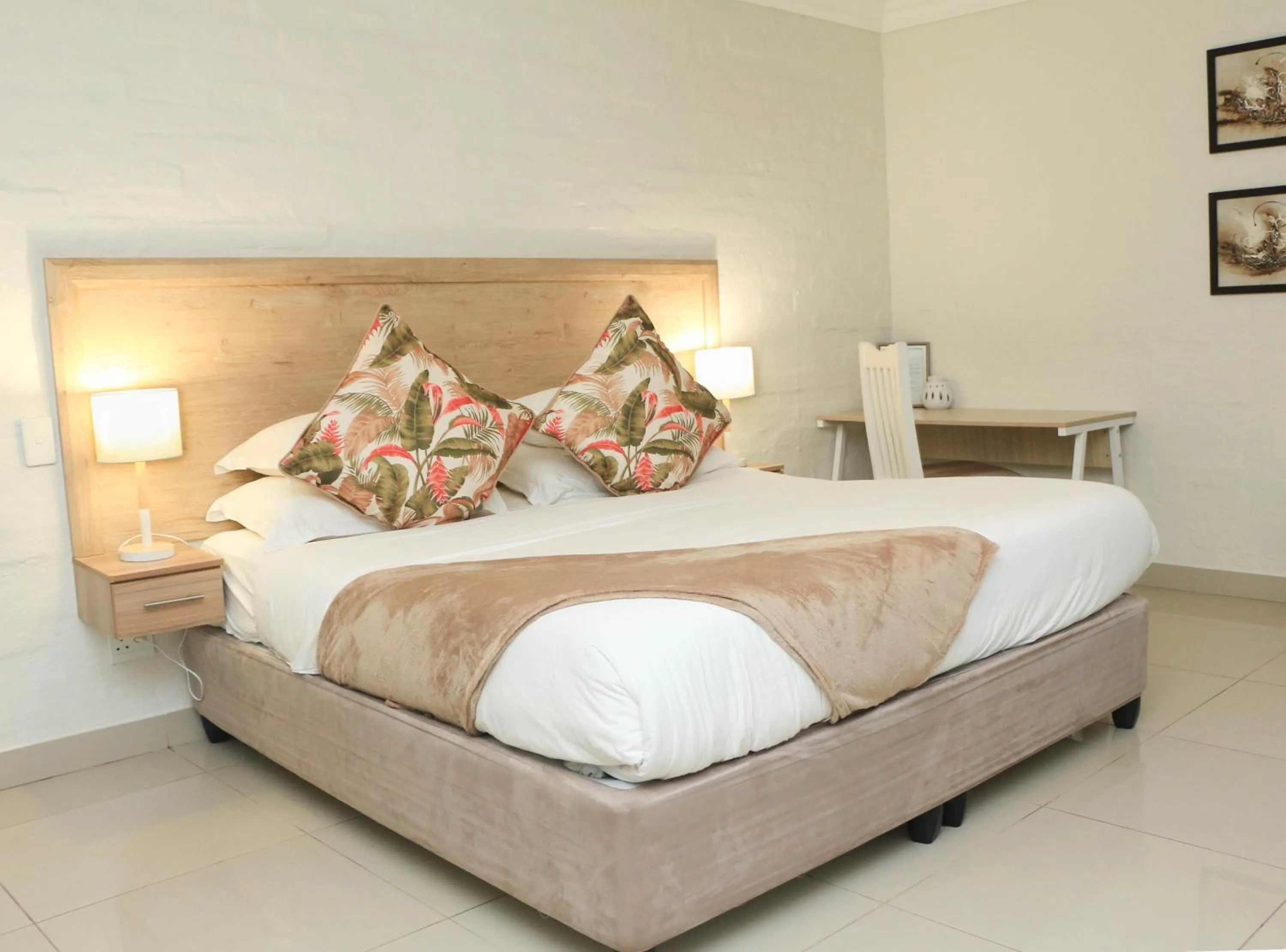 Bed in The Milkwood Beach Apartments