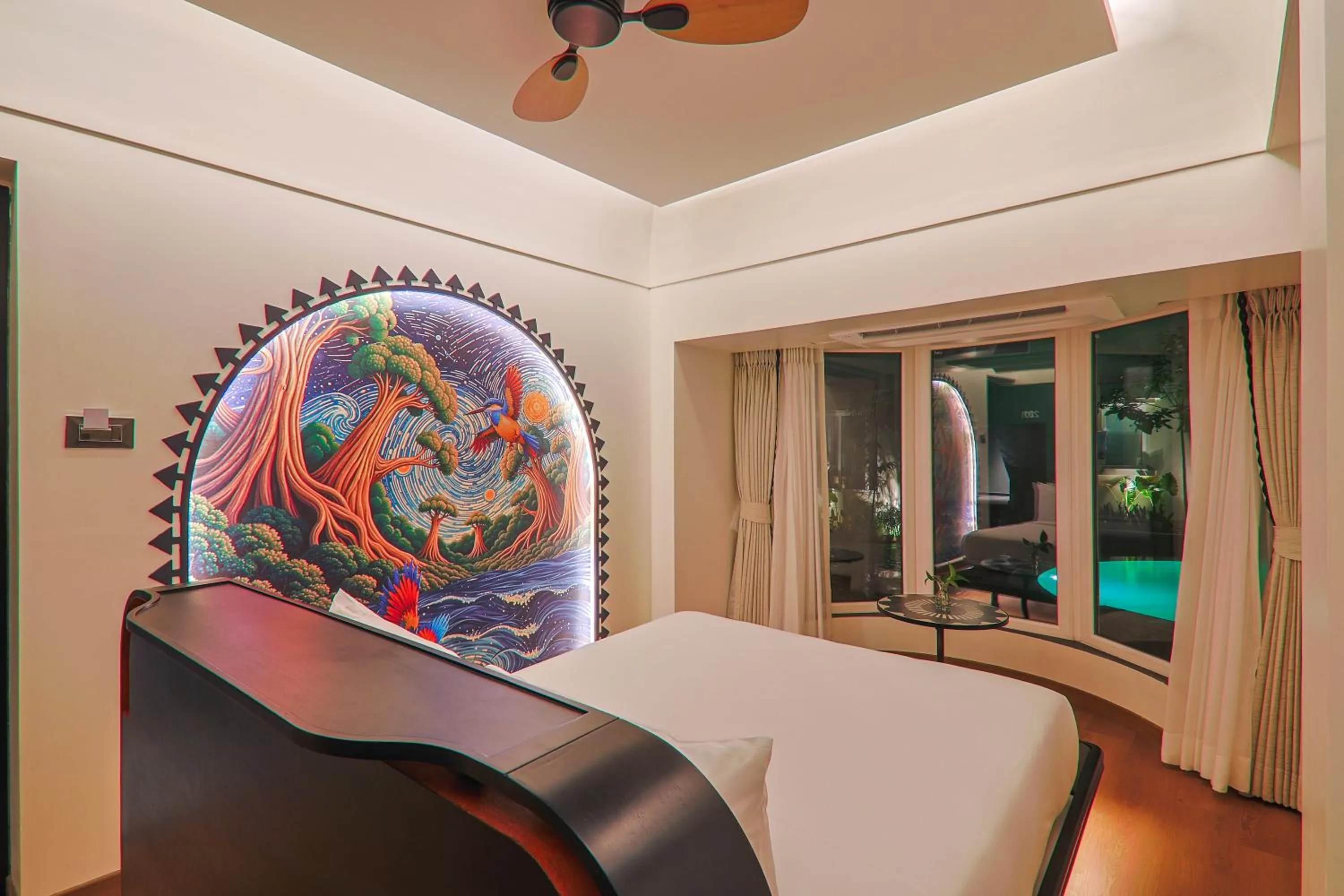 Bed in The Orchid Passaros Benaulim Goa