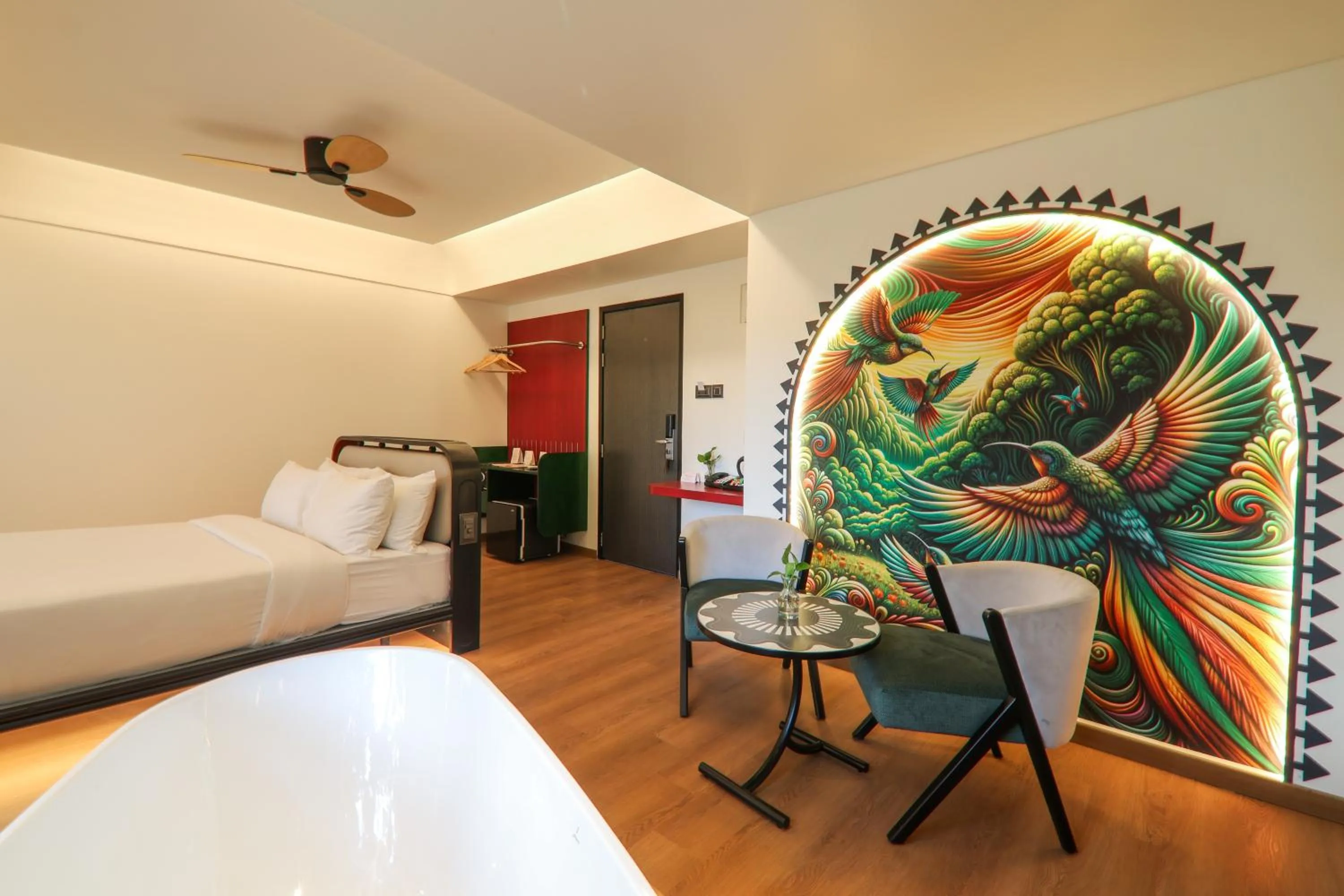 Bedroom, Bed in The Orchid Passaros Benaulim Goa