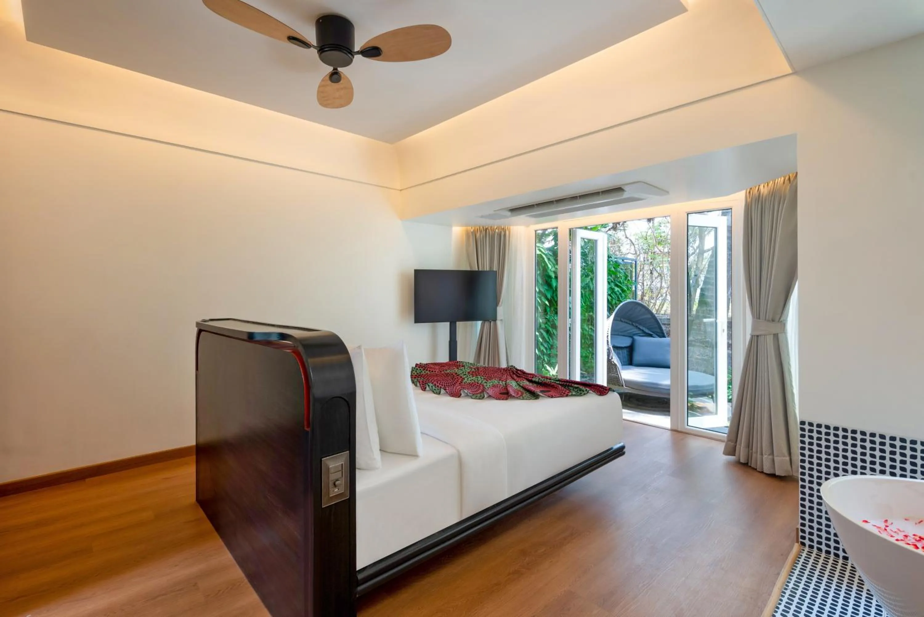 Bed in The Orchid Passaros Benaulim Goa