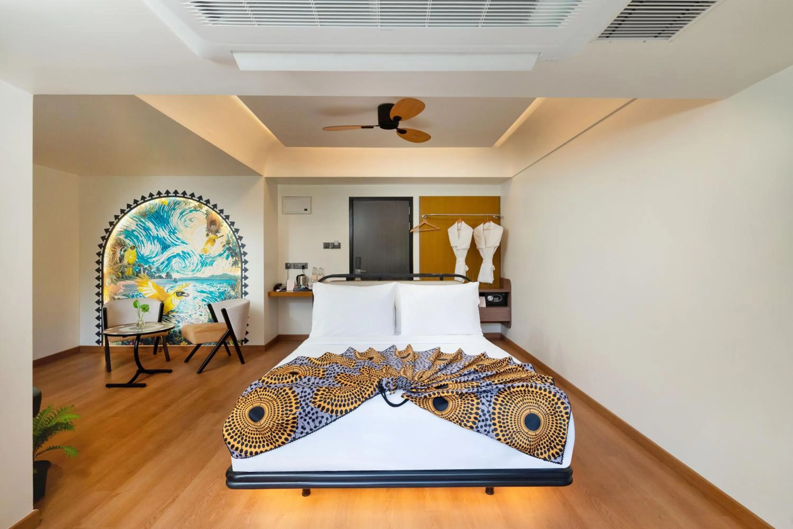 Bed in The Orchid Passaros Benaulim Goa