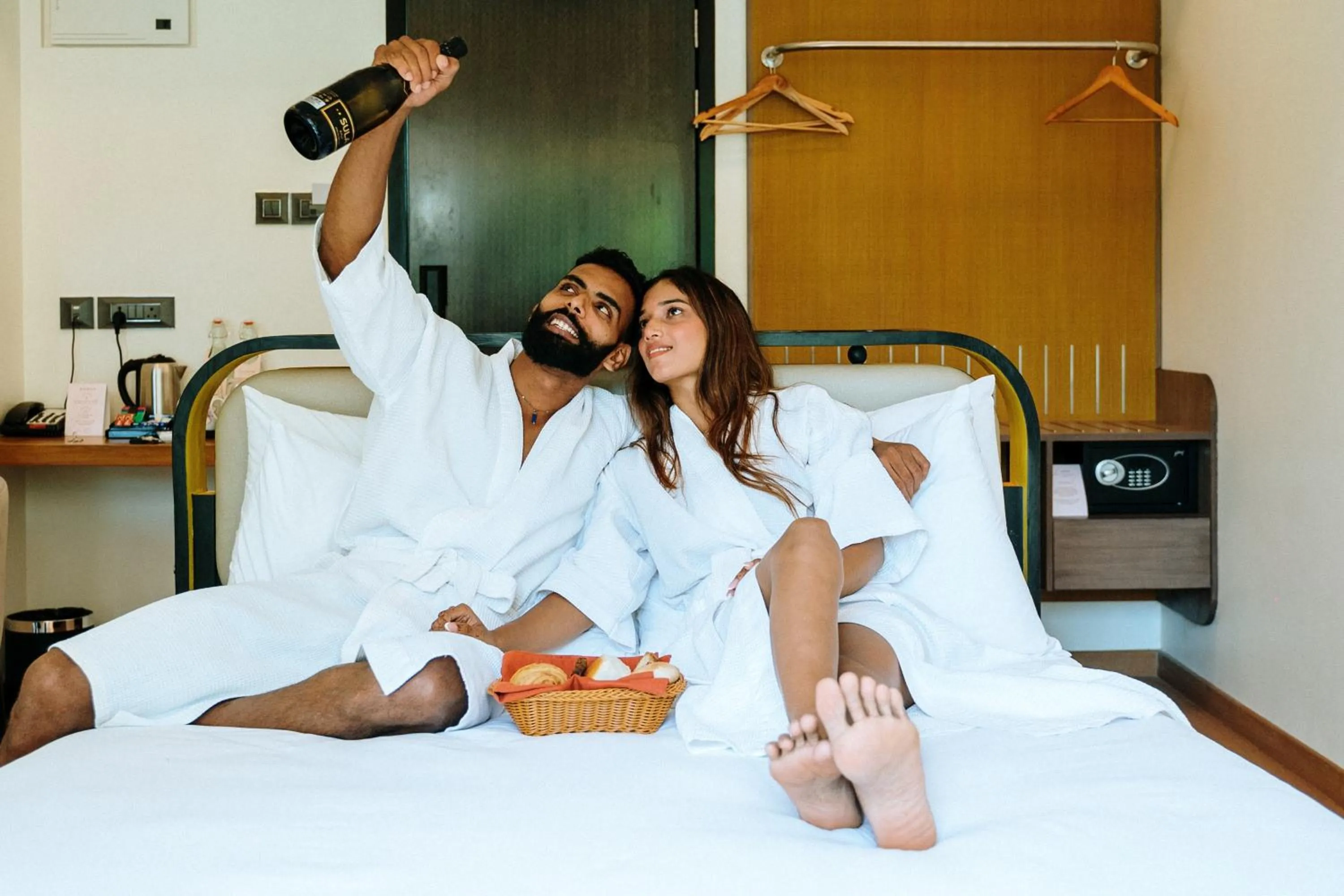 Bed in The Orchid Passaros Benaulim Goa