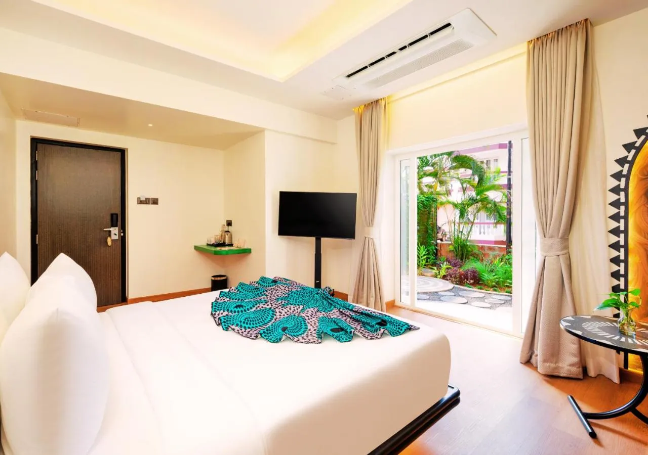 Bedroom, Bed in The Orchid Passaros Benaulim Goa