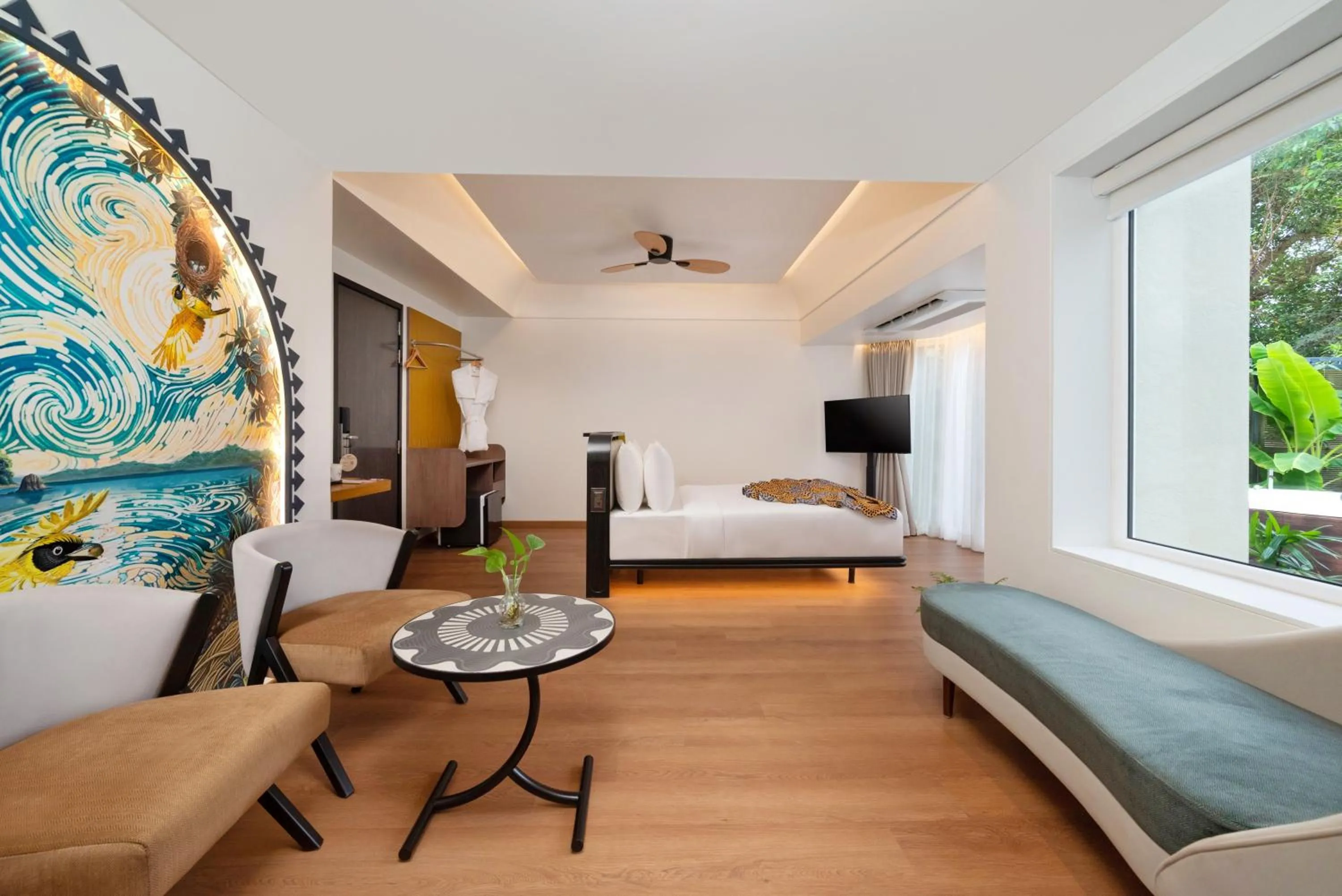 Bedroom, Bed in The Orchid Passaros Benaulim Goa