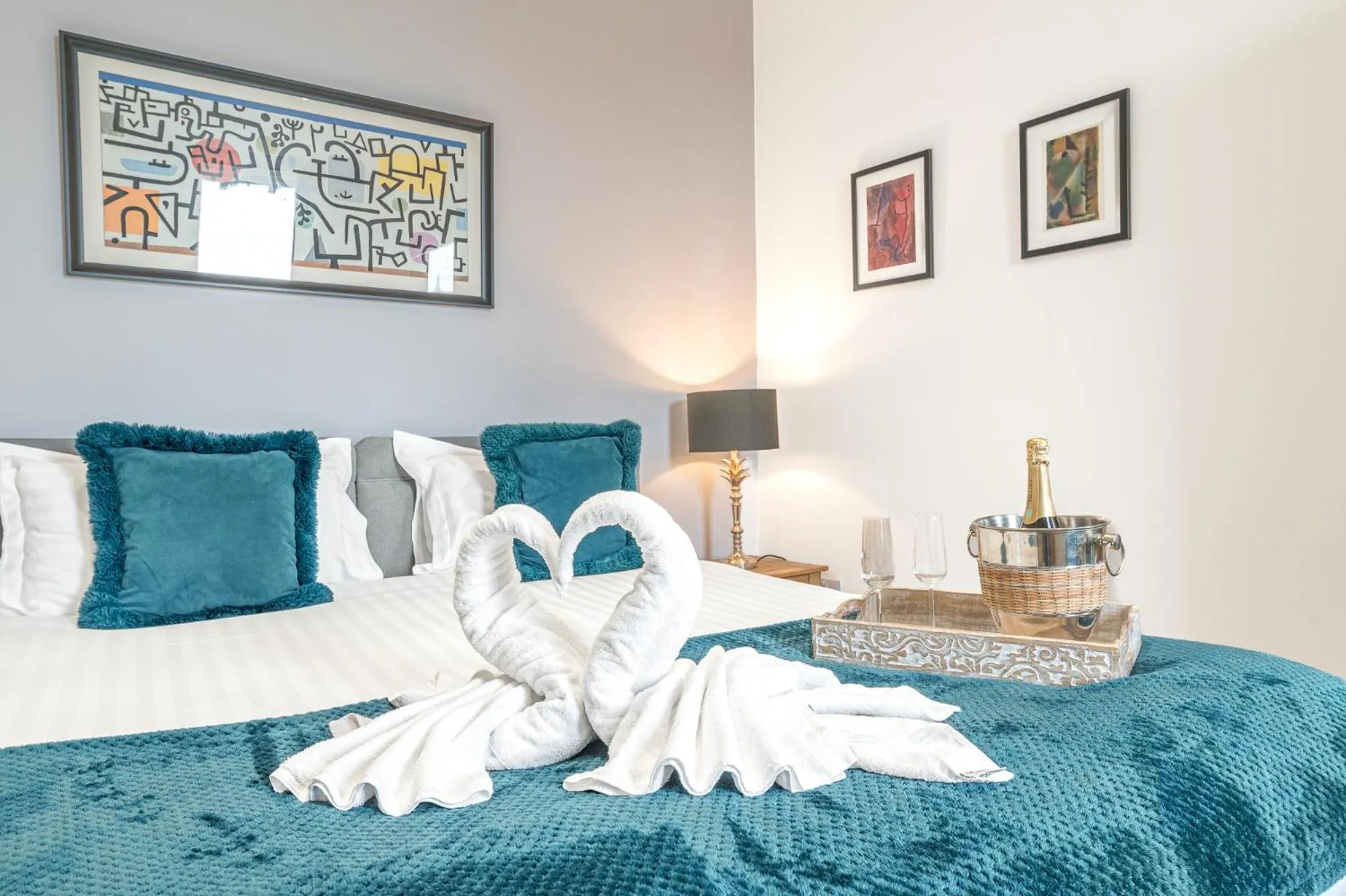 Bedroom, Bed in Abbey Apartments Modern ApartHotel for Tourists & Professionals