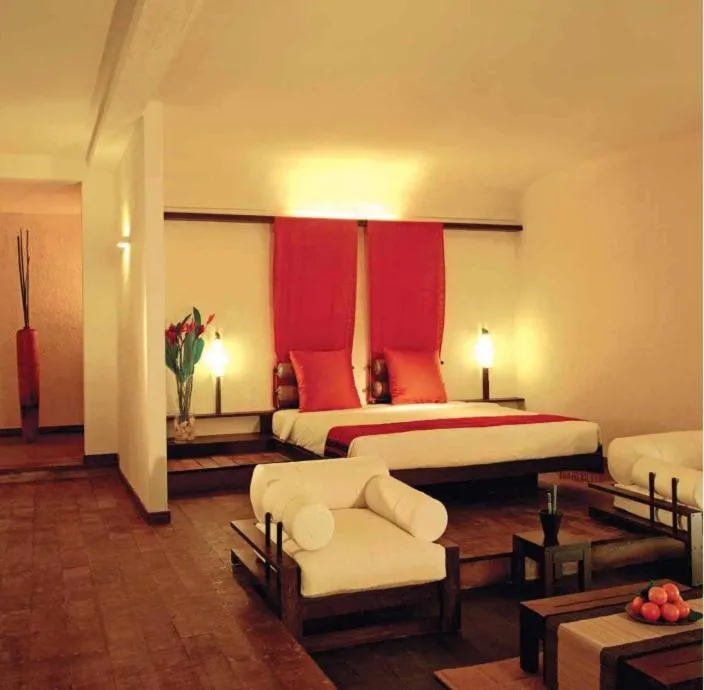 Bed in Rainforest Resort