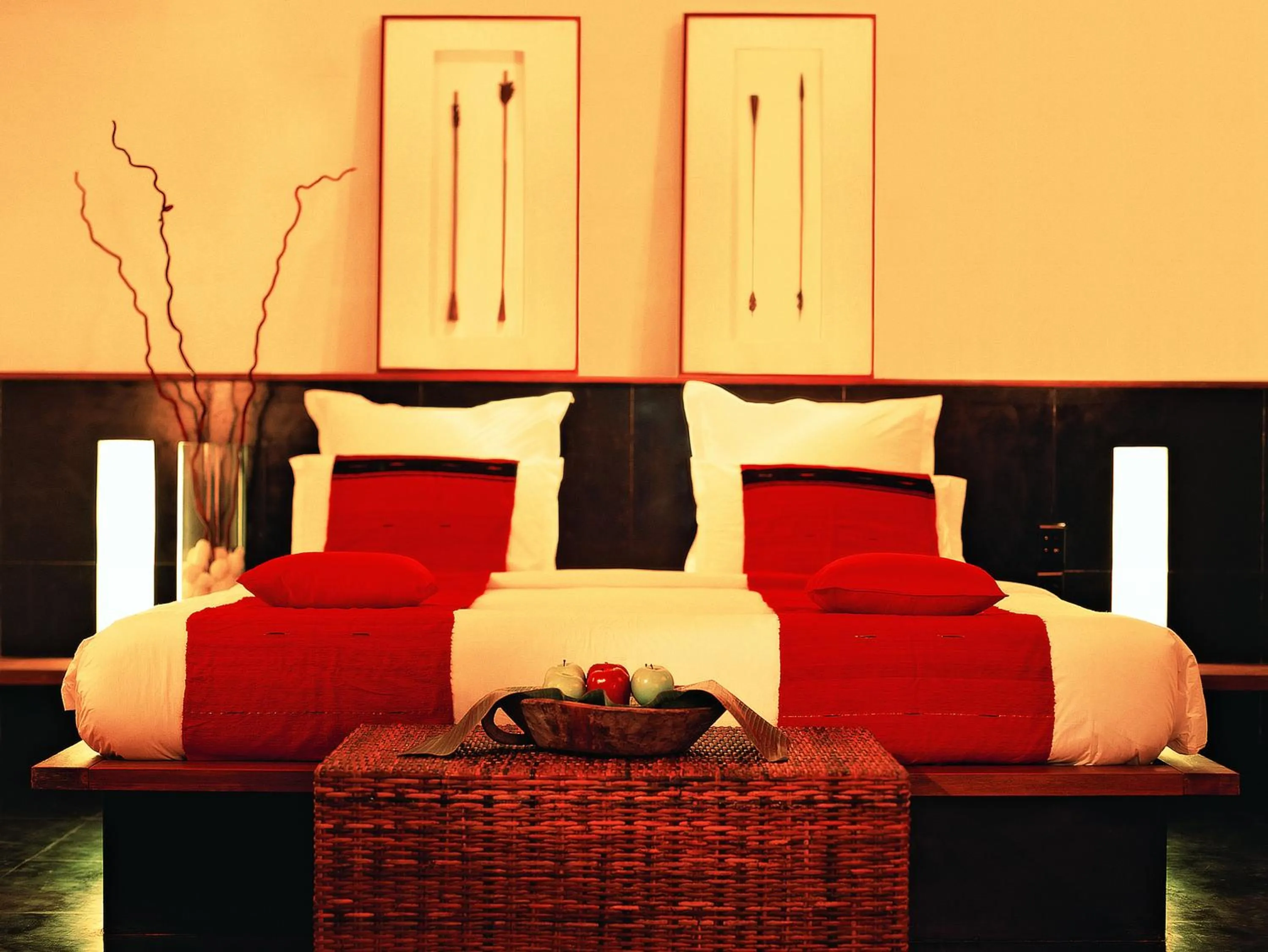 Bed in Rainforest Resort