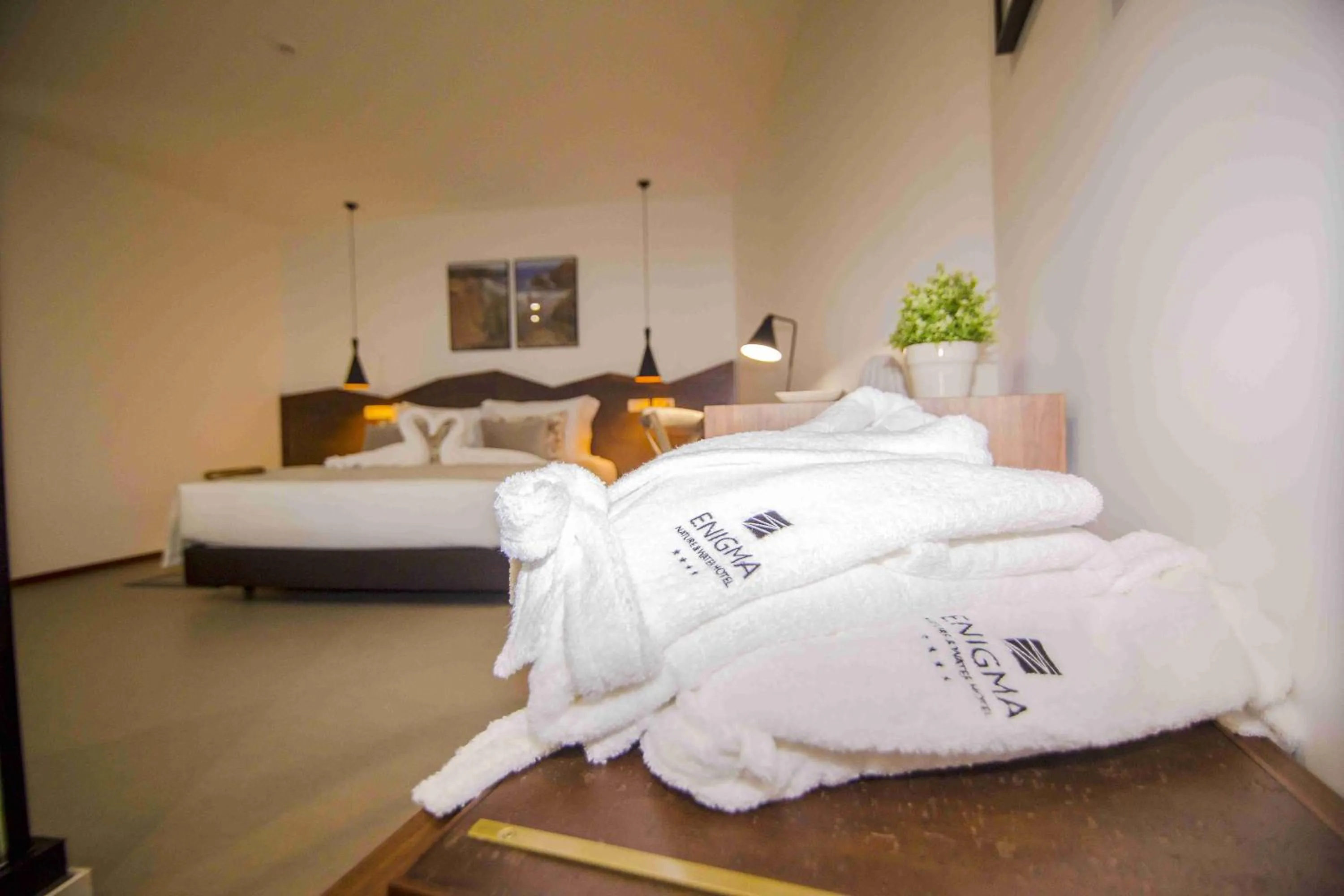 Bedroom, Bed in Enigma - Nature & Water Hotel