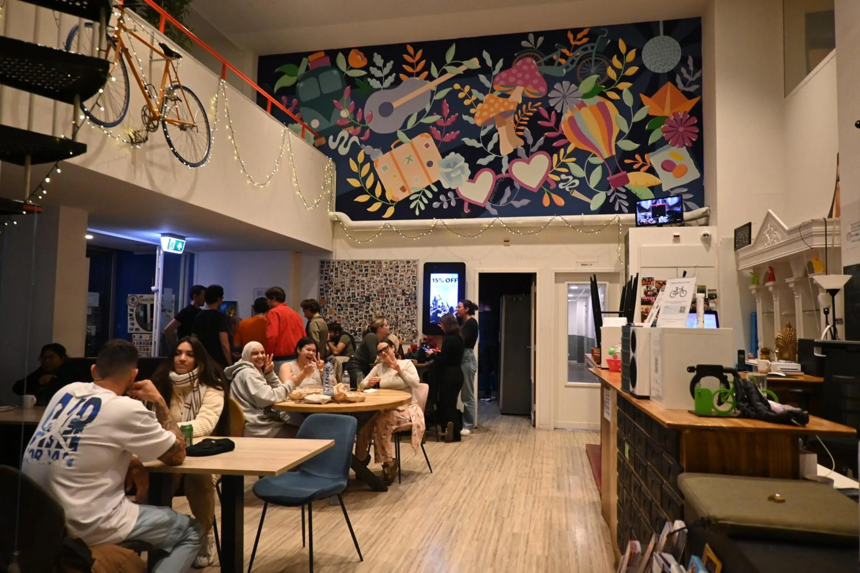 Lobby or reception in Dutchies Hostel