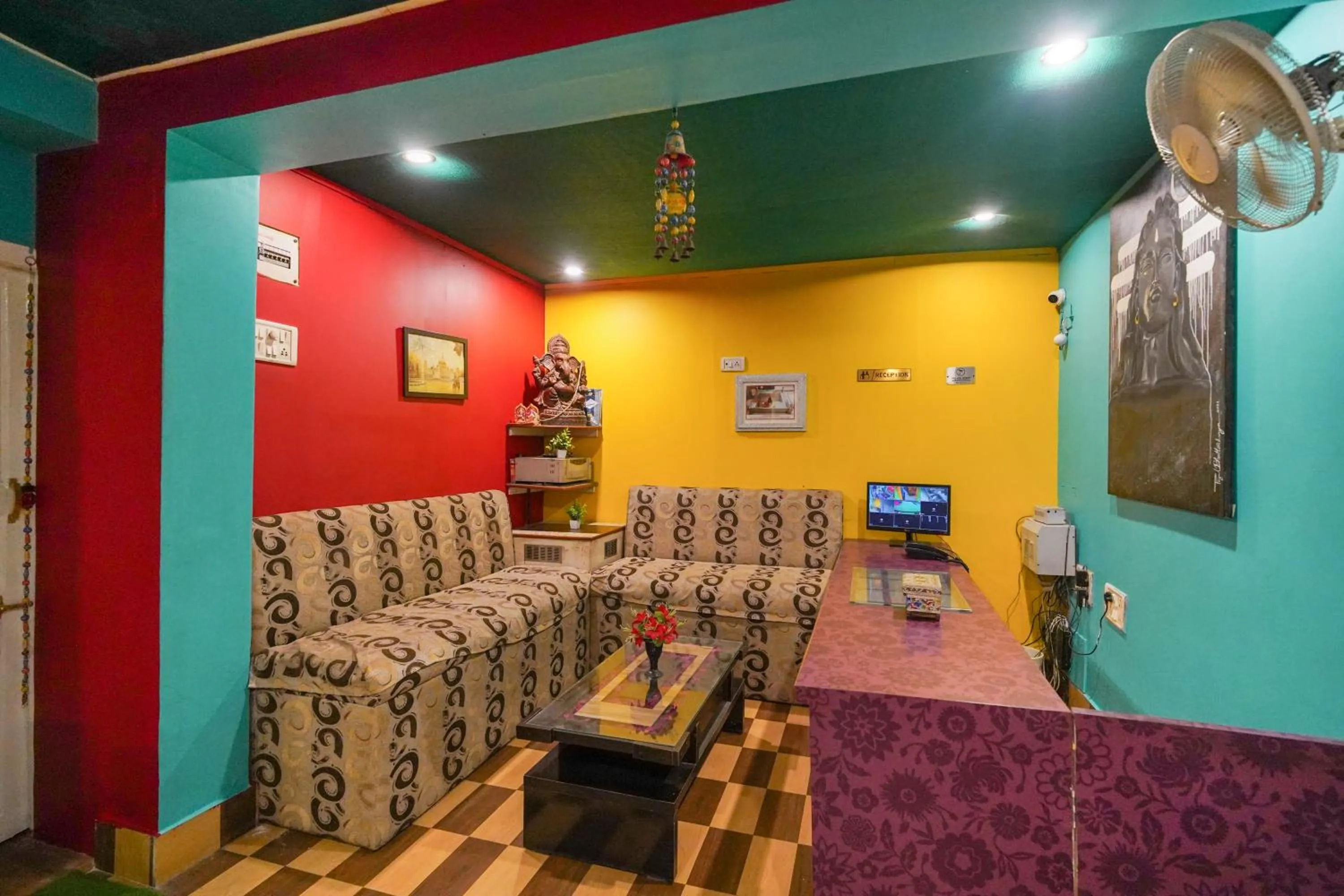 Seating area in Tara Guest House