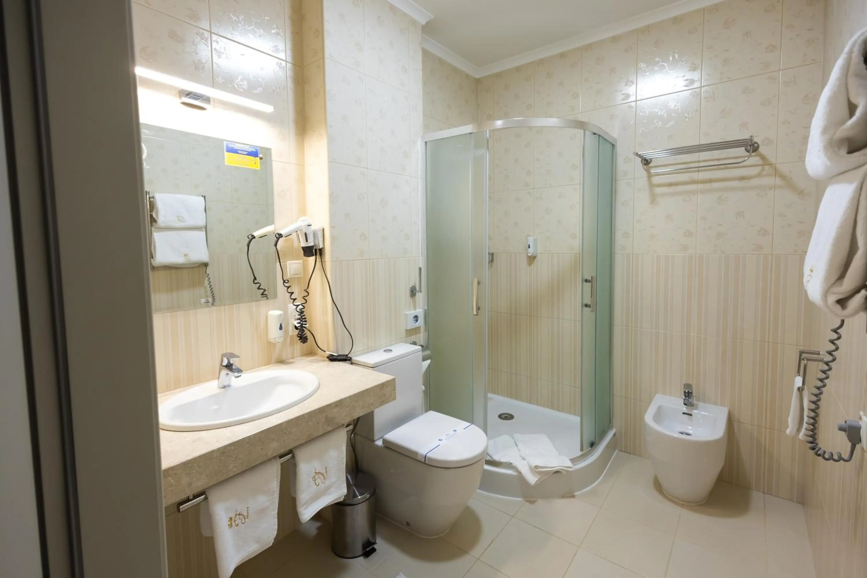 Shower in Hotel France