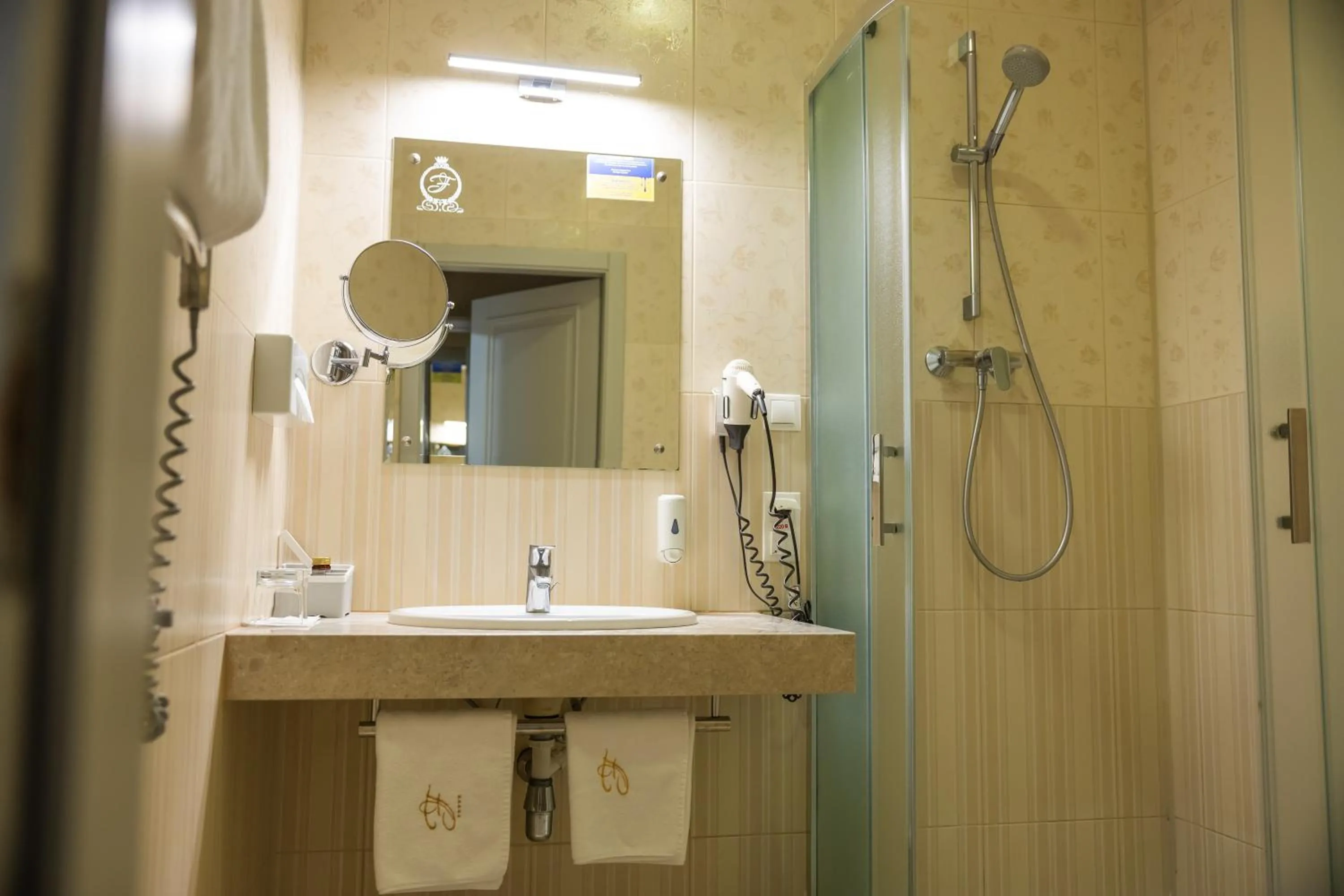 Shower in Hotel France