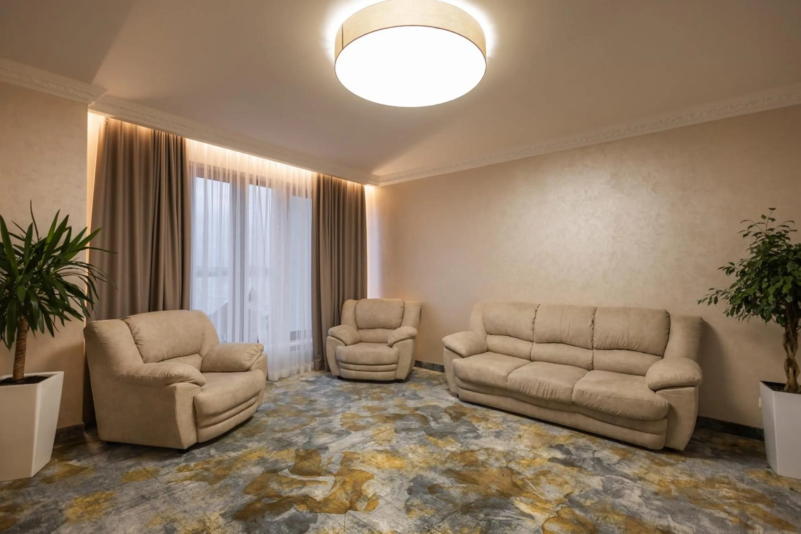 Seating area in Hotel France