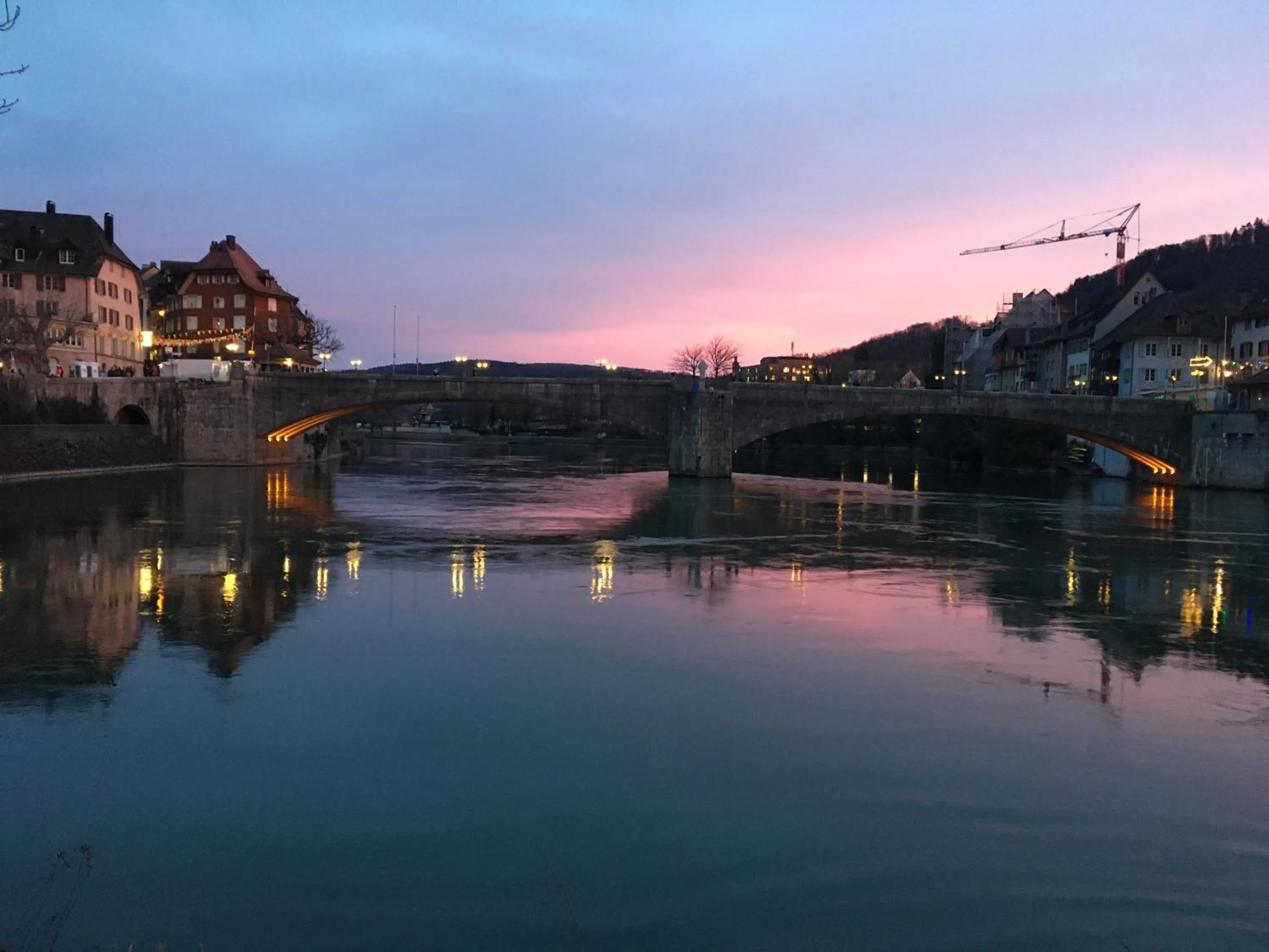 Sunset in Ferienwohnung mit HERZ in Laufenburg