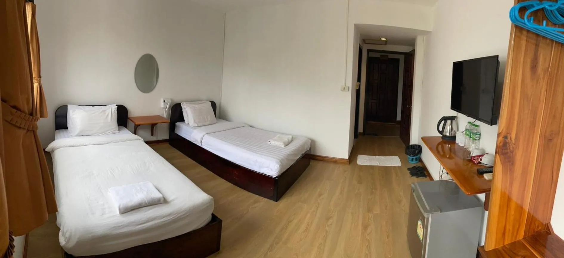Bed in Riverside Houayxay Hotel