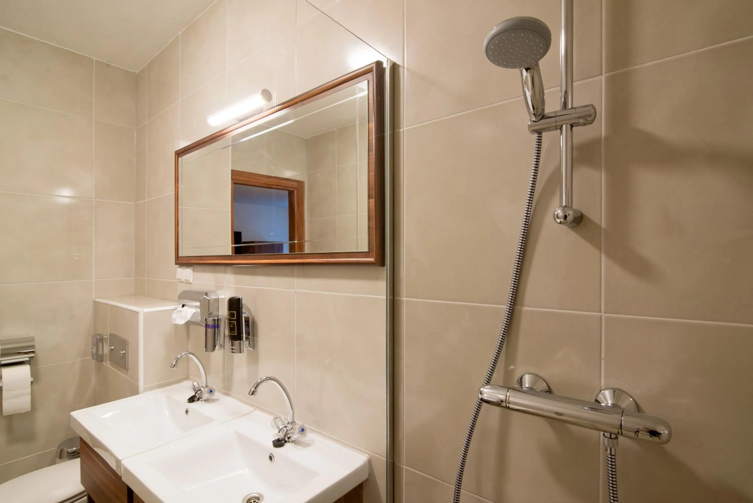 Shower in Hotel King's Court