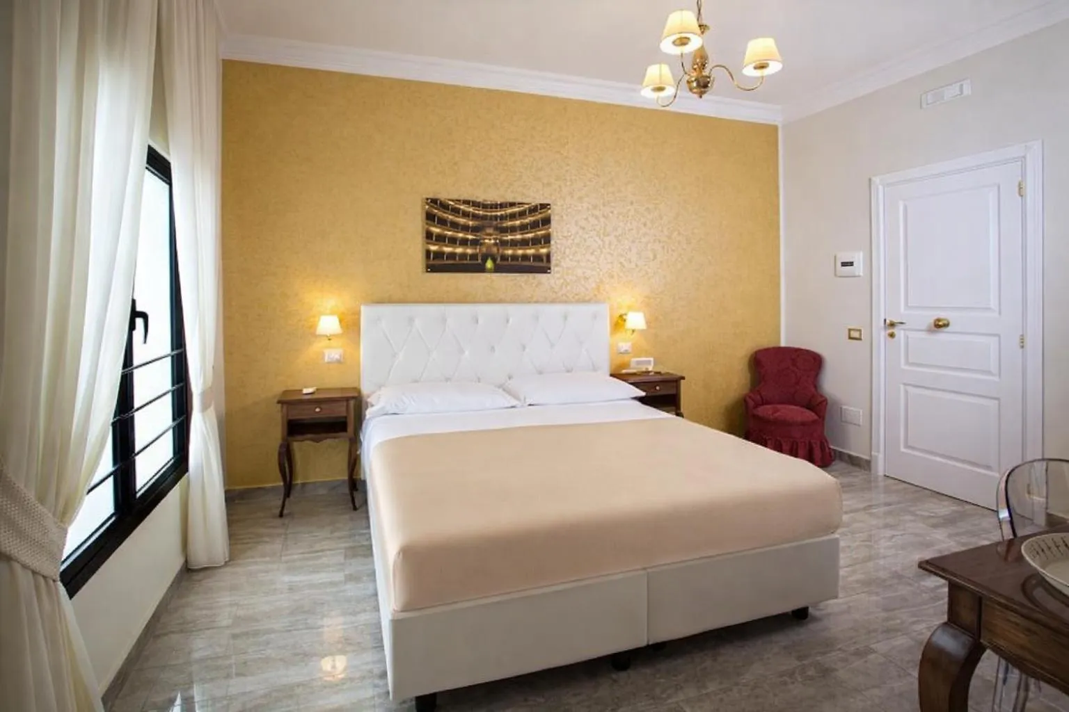 Bed in NeapolitanTrips Hotel