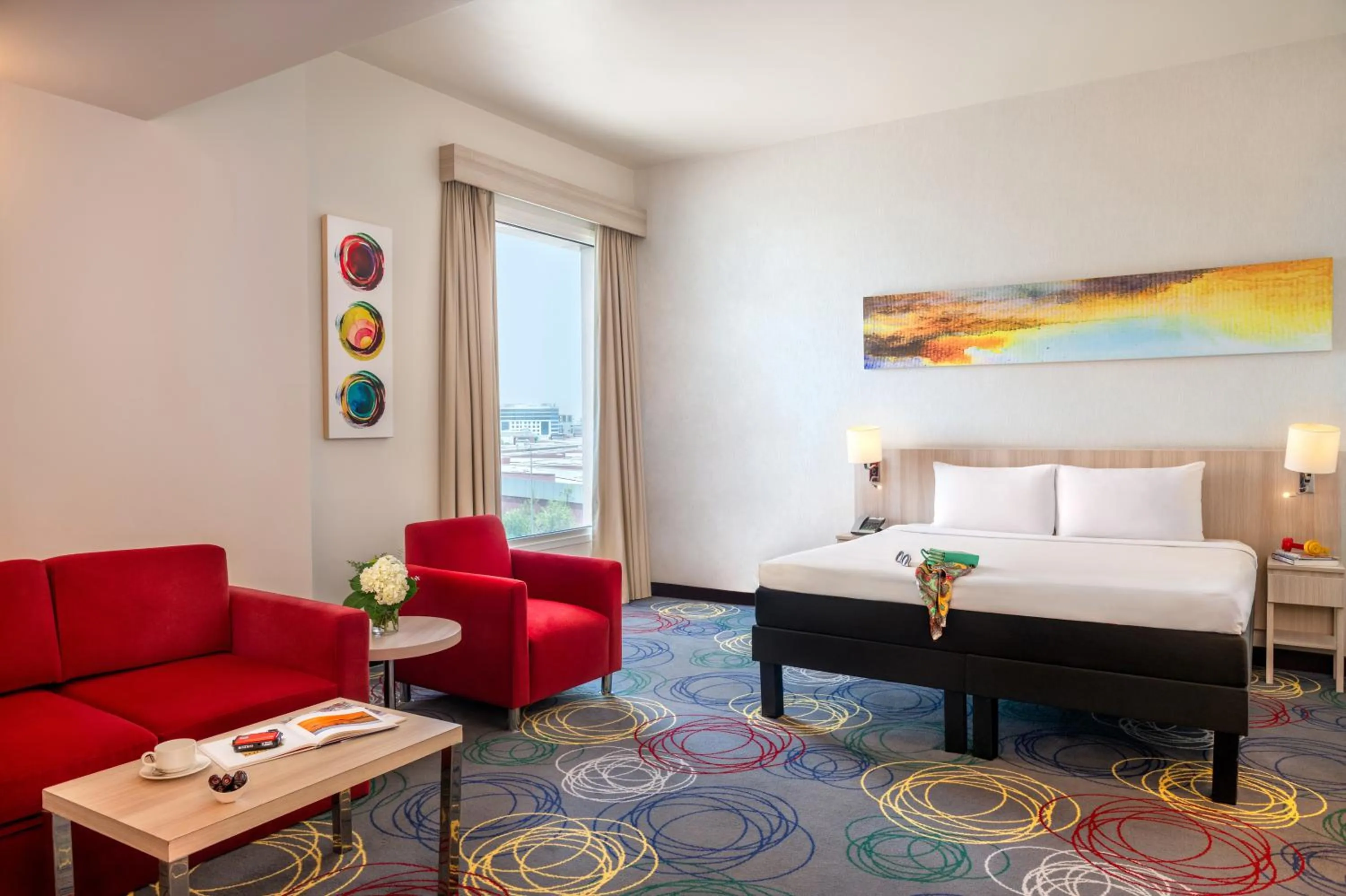 Bed in Ibis Styles Dragon Mart Dubai