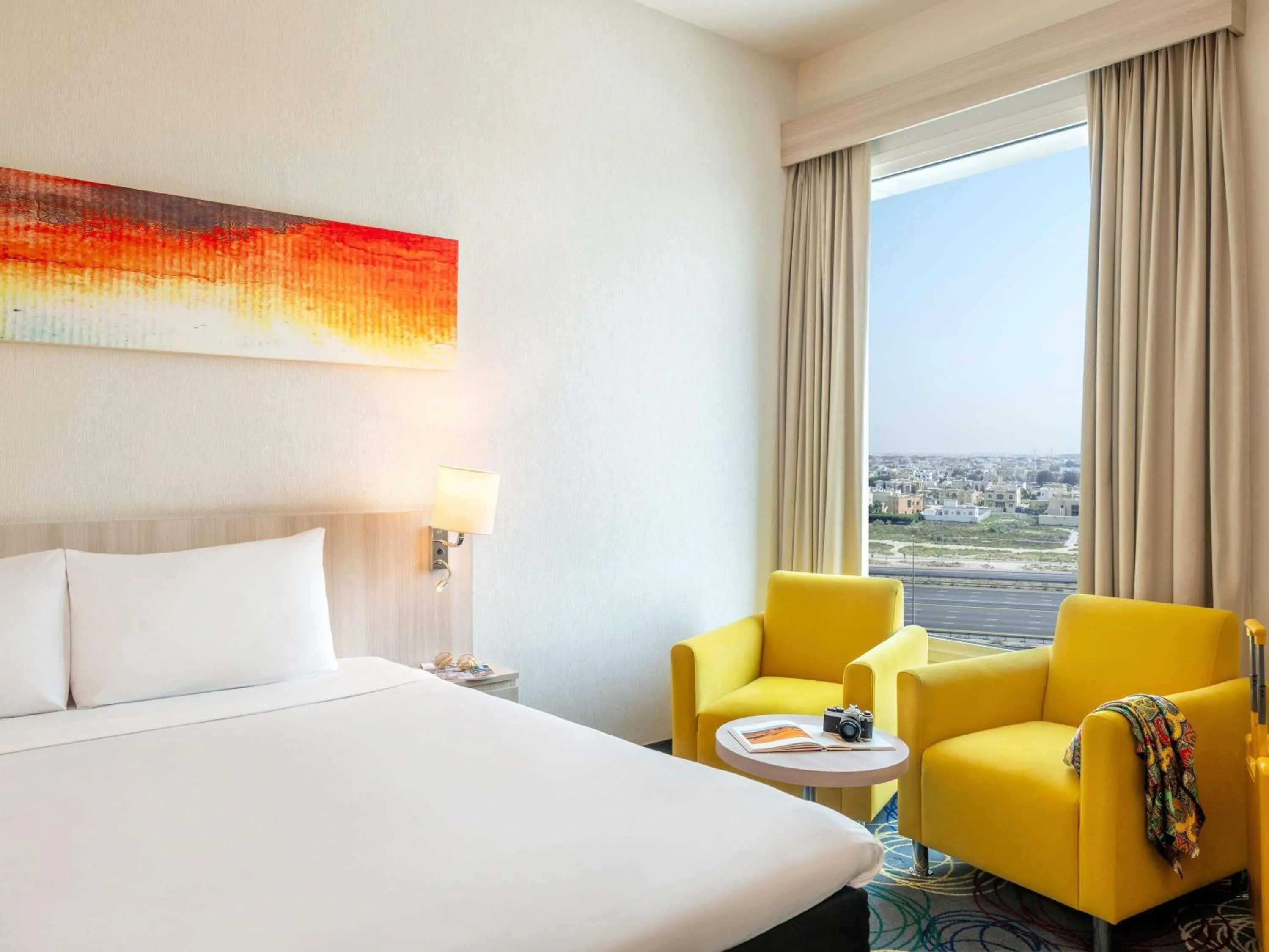 Bedroom, Bed in Ibis Styles Dragon Mart Dubai