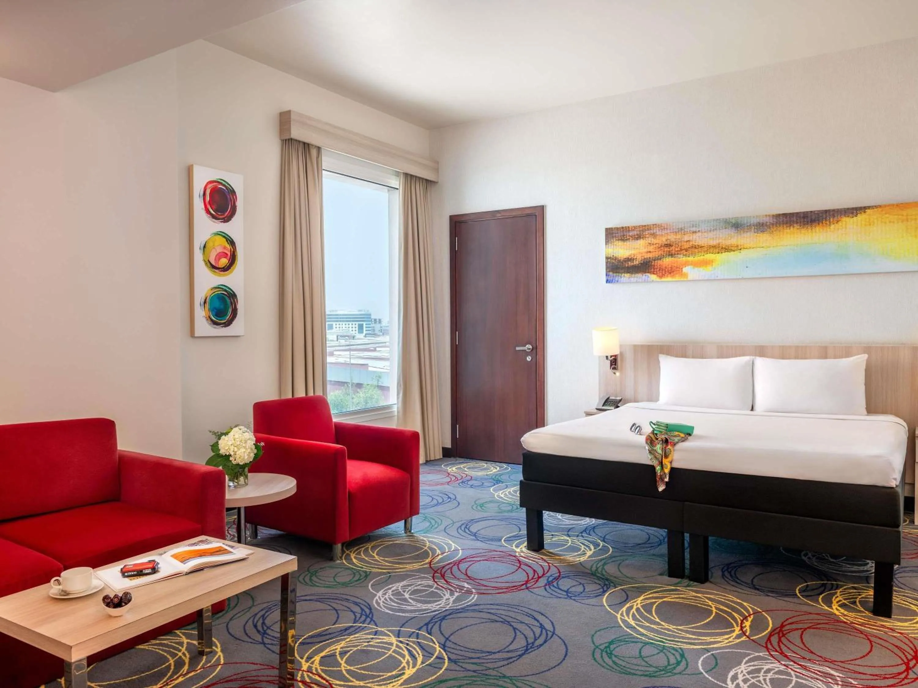 Bedroom, Bed in Ibis Styles Dragon Mart Dubai