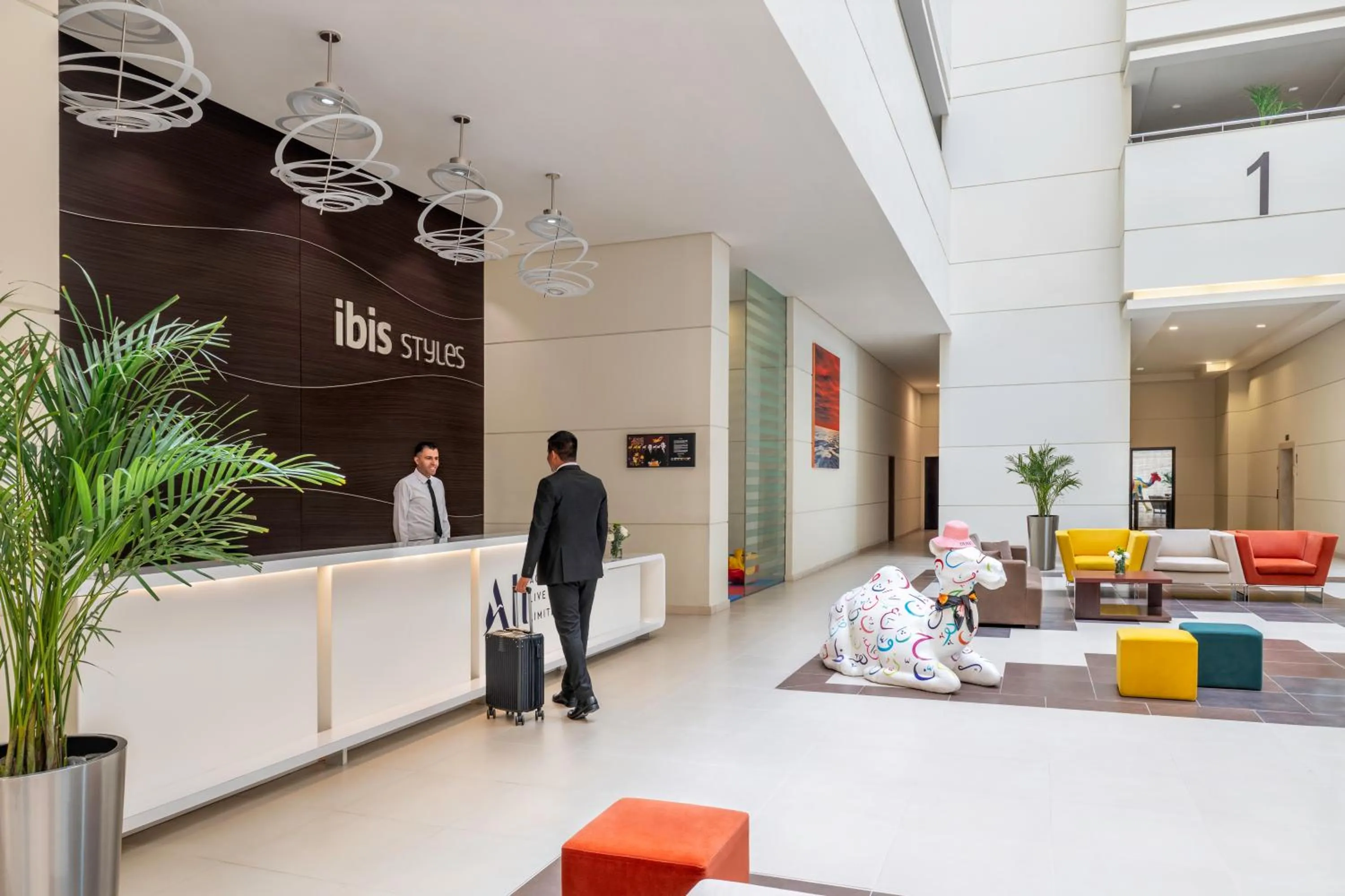 Lobby or reception in Ibis Styles Dragon Mart Dubai