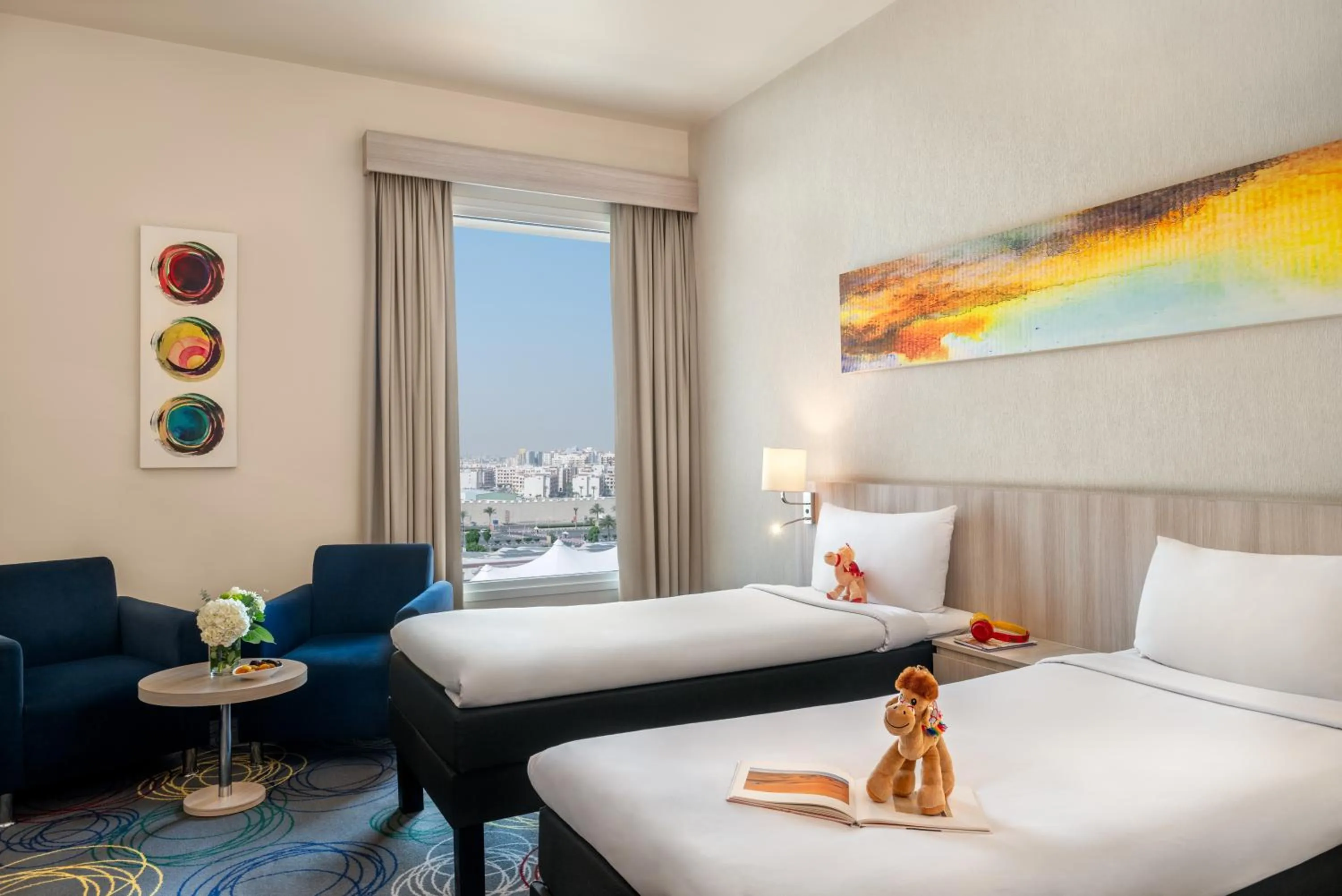 Bed in Ibis Styles Dragon Mart Dubai