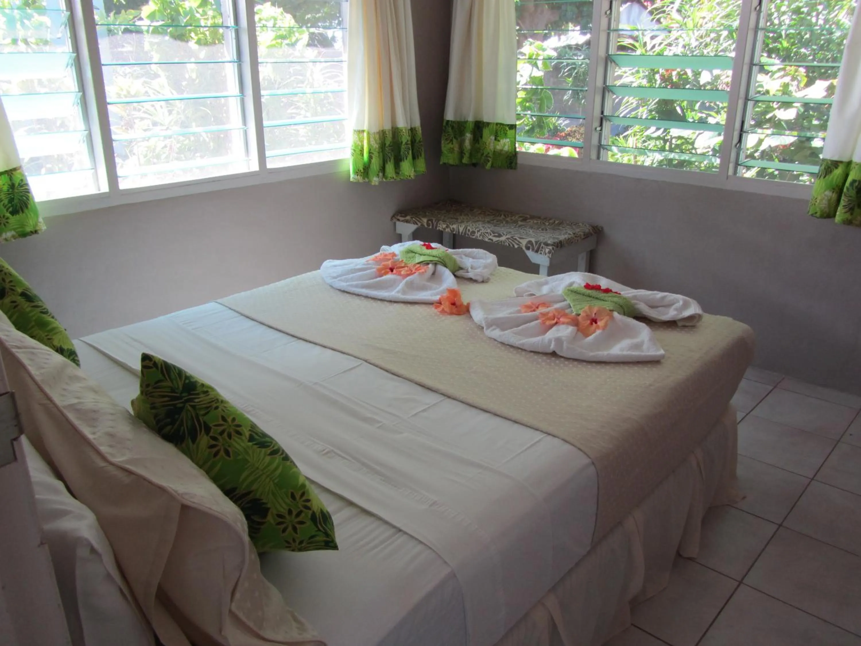 Bed in Savaii Lagoon Resort