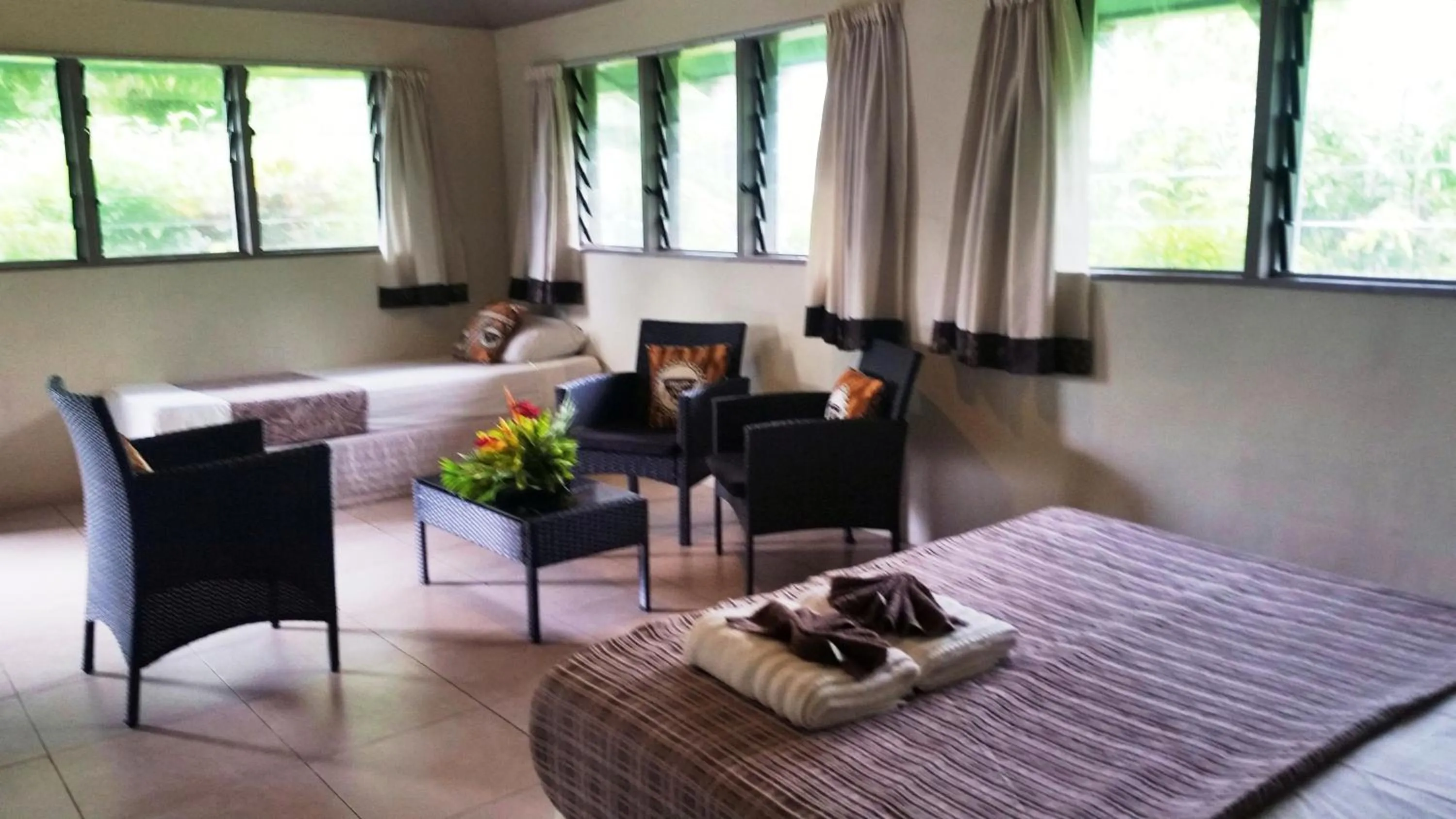 Bed in Savaii Lagoon Resort