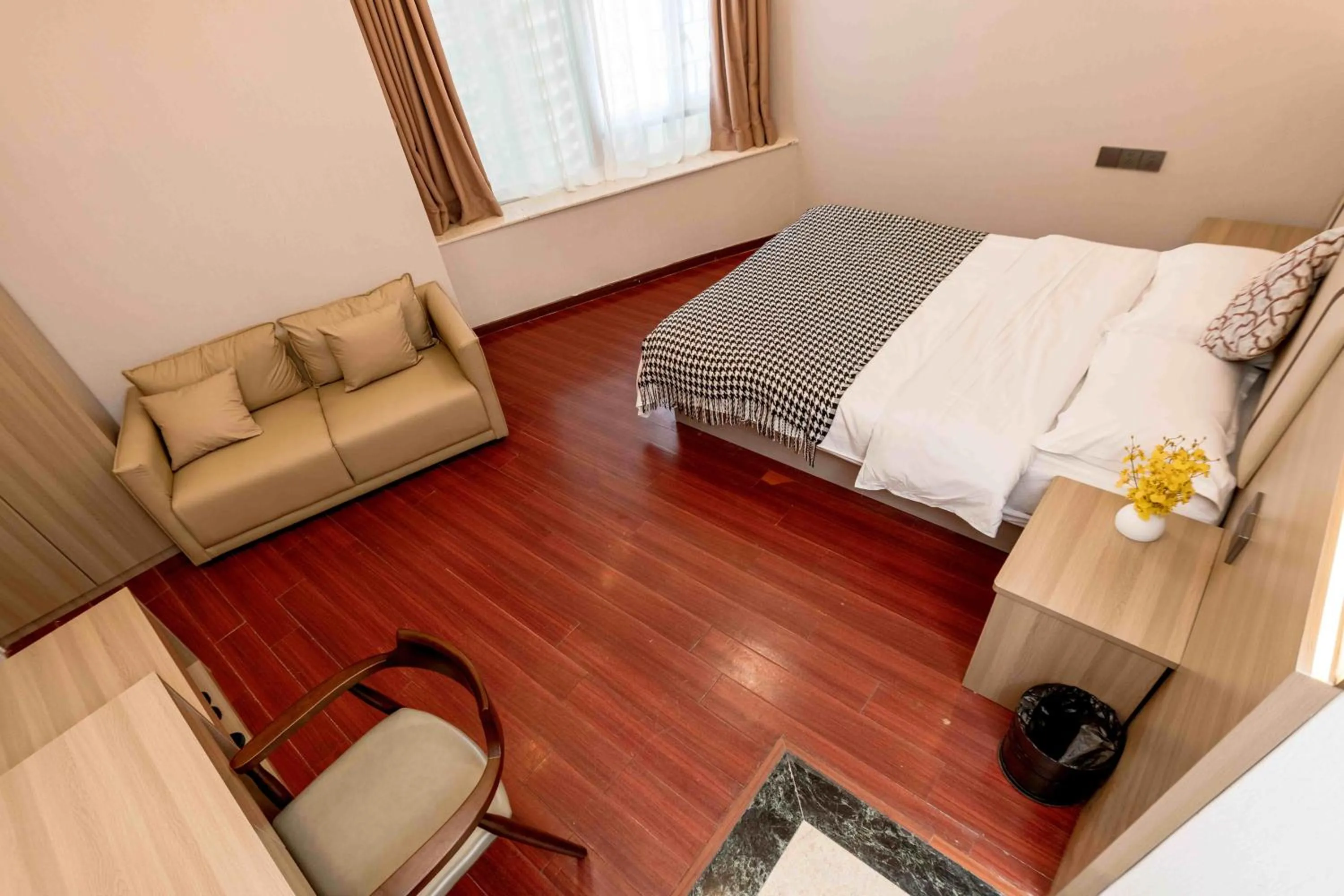 Bed in Guangzhou Xingke Apartment