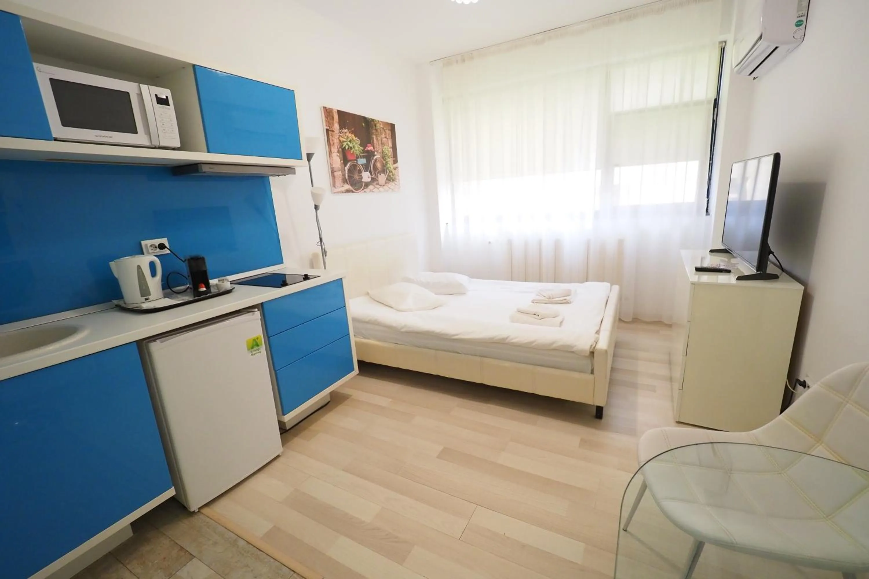 Bed in Iassium Residence Iasi