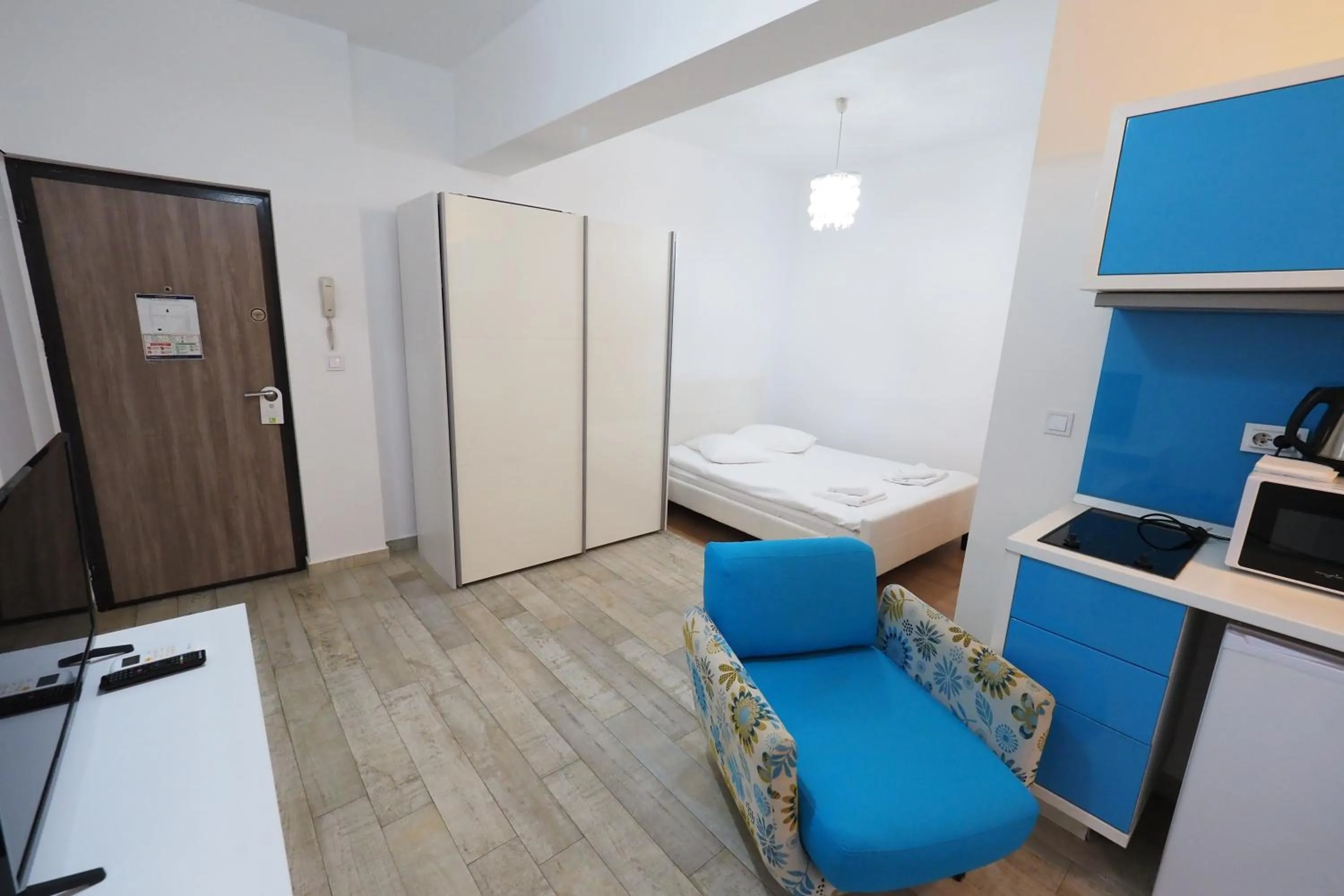 Bed in Iassium Residence Iasi